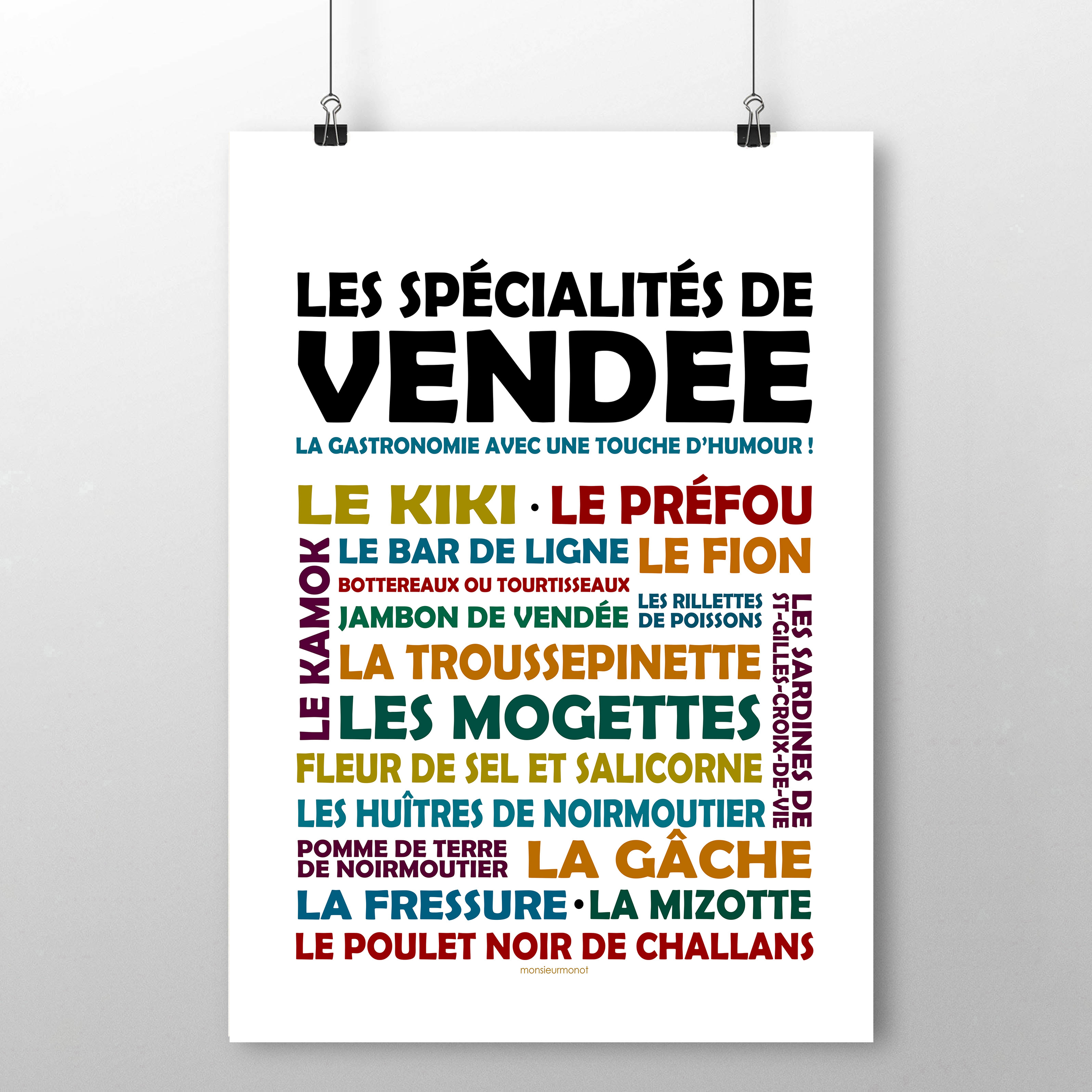 affiche Spécialités de Vendée