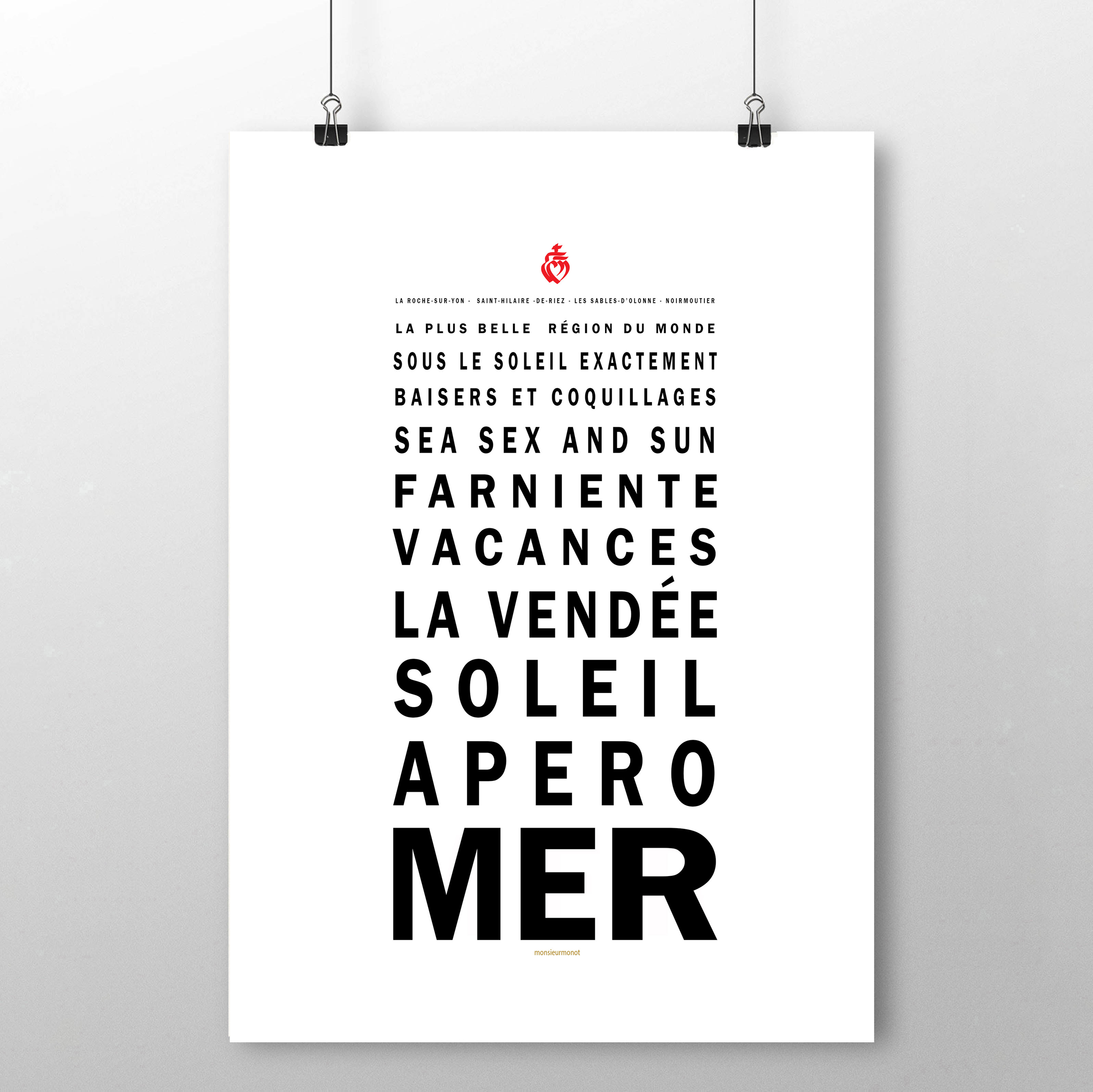 affiche Opticien Vendéen en vacances 2