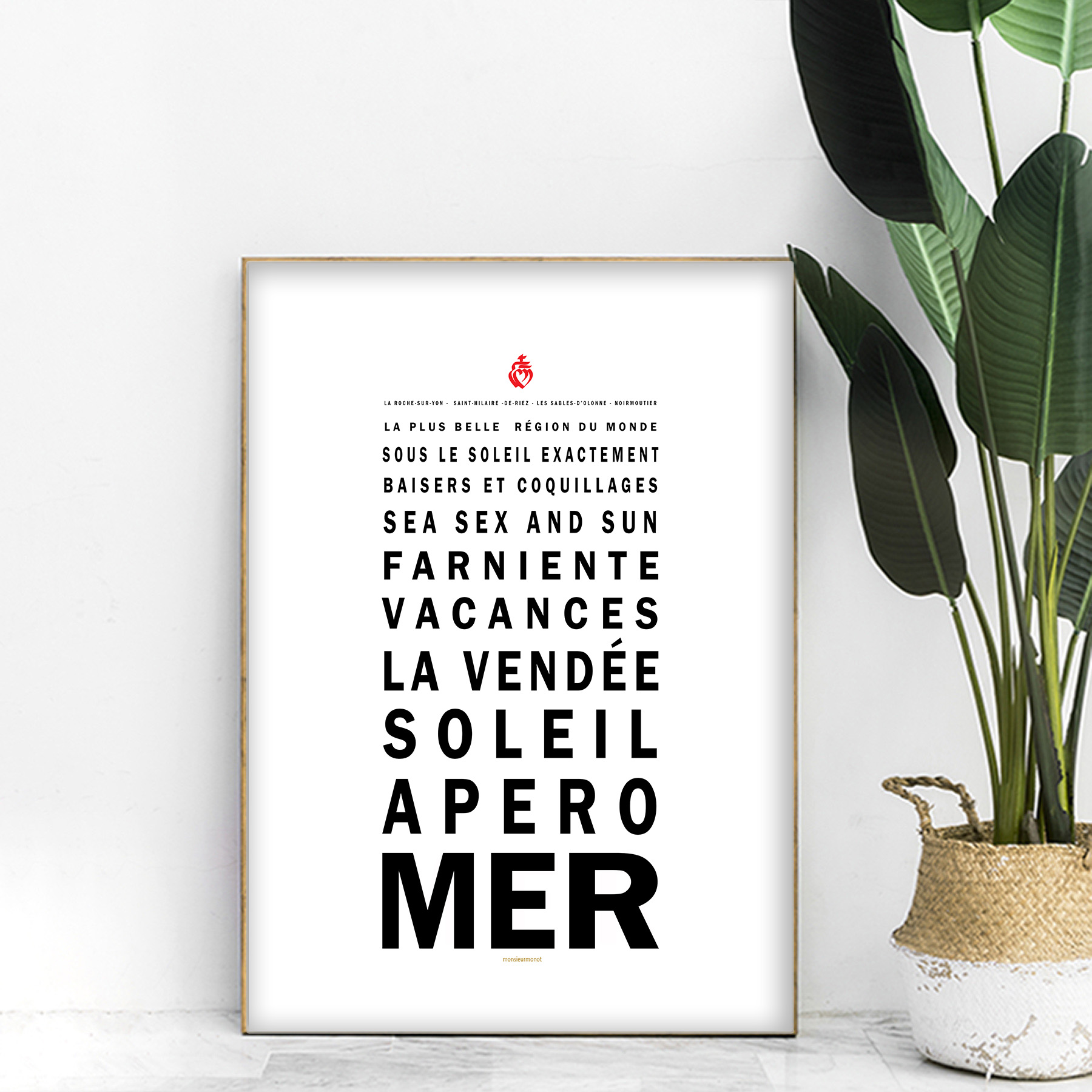 affiche opticien vendéen en vacances