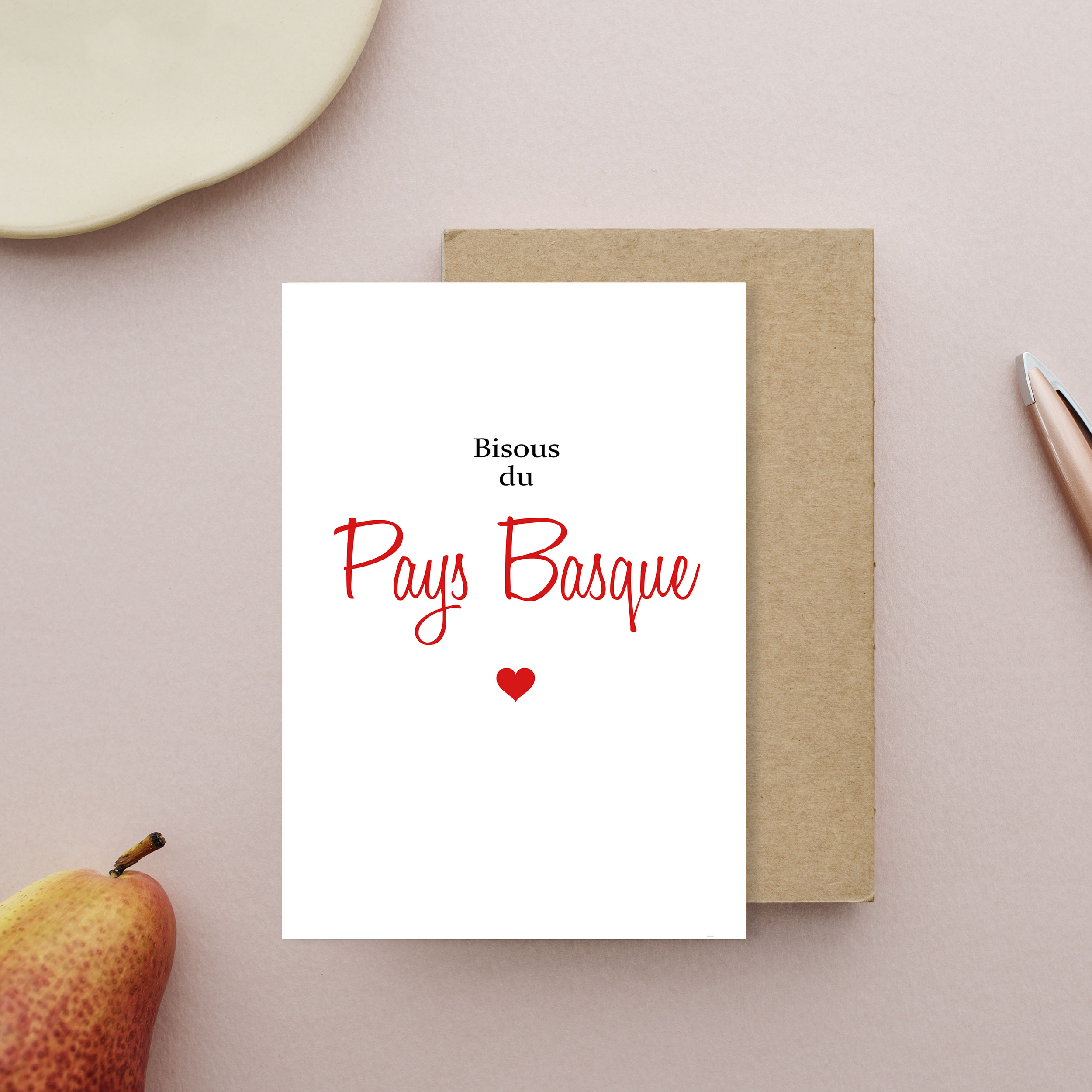 carte bisous du Pays Basque