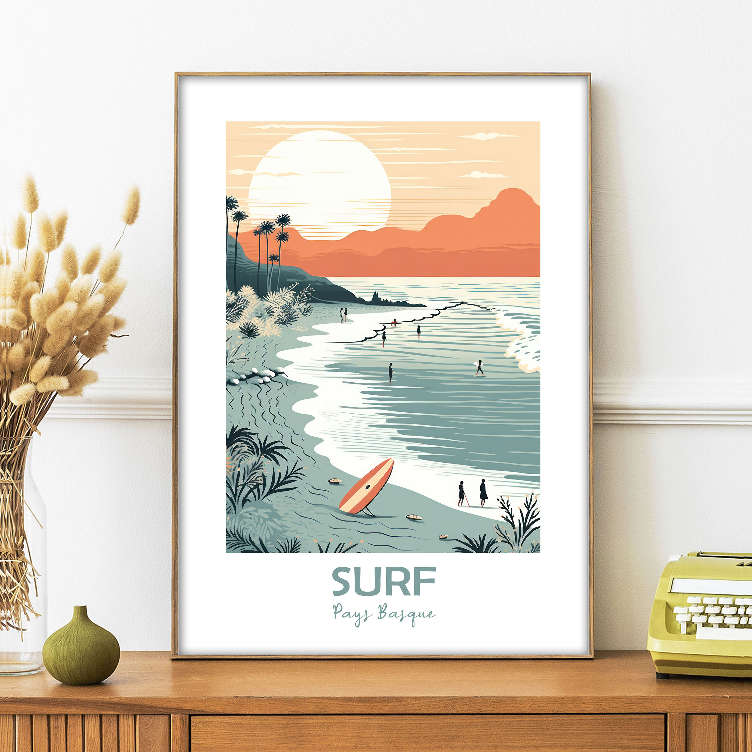 AFFiche Surf Pays Basque