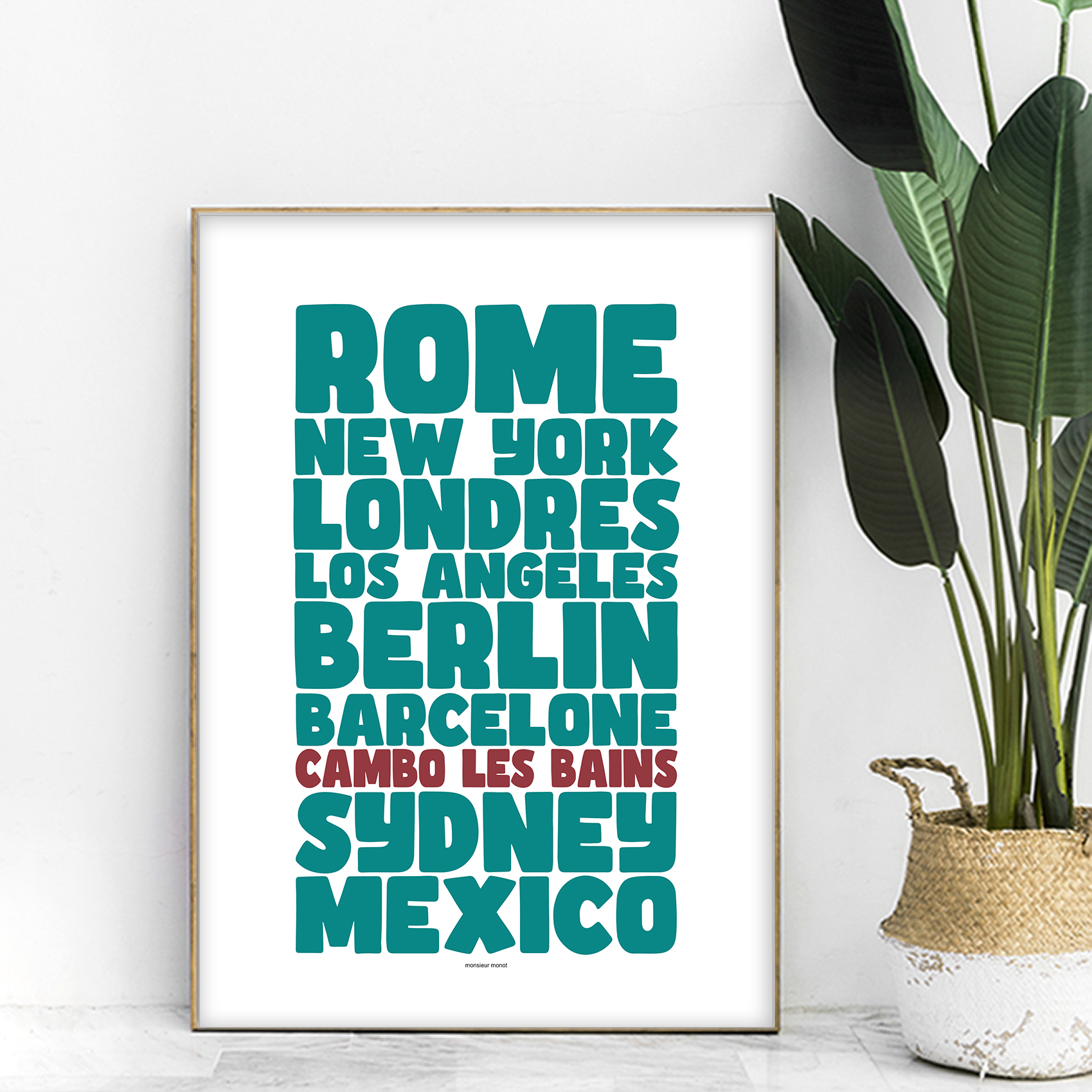 affiche Villes celebres cambo les bains