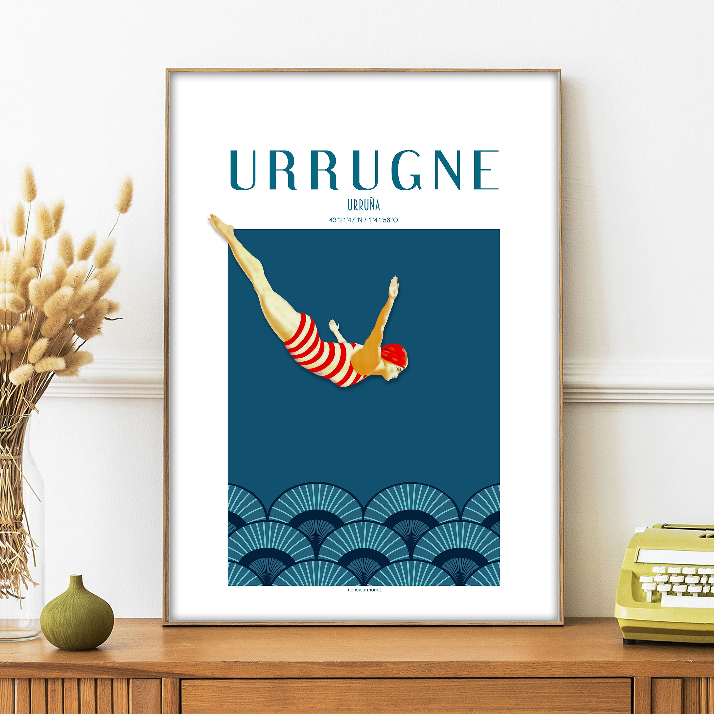 AFFiche Urrugne Plongeuse