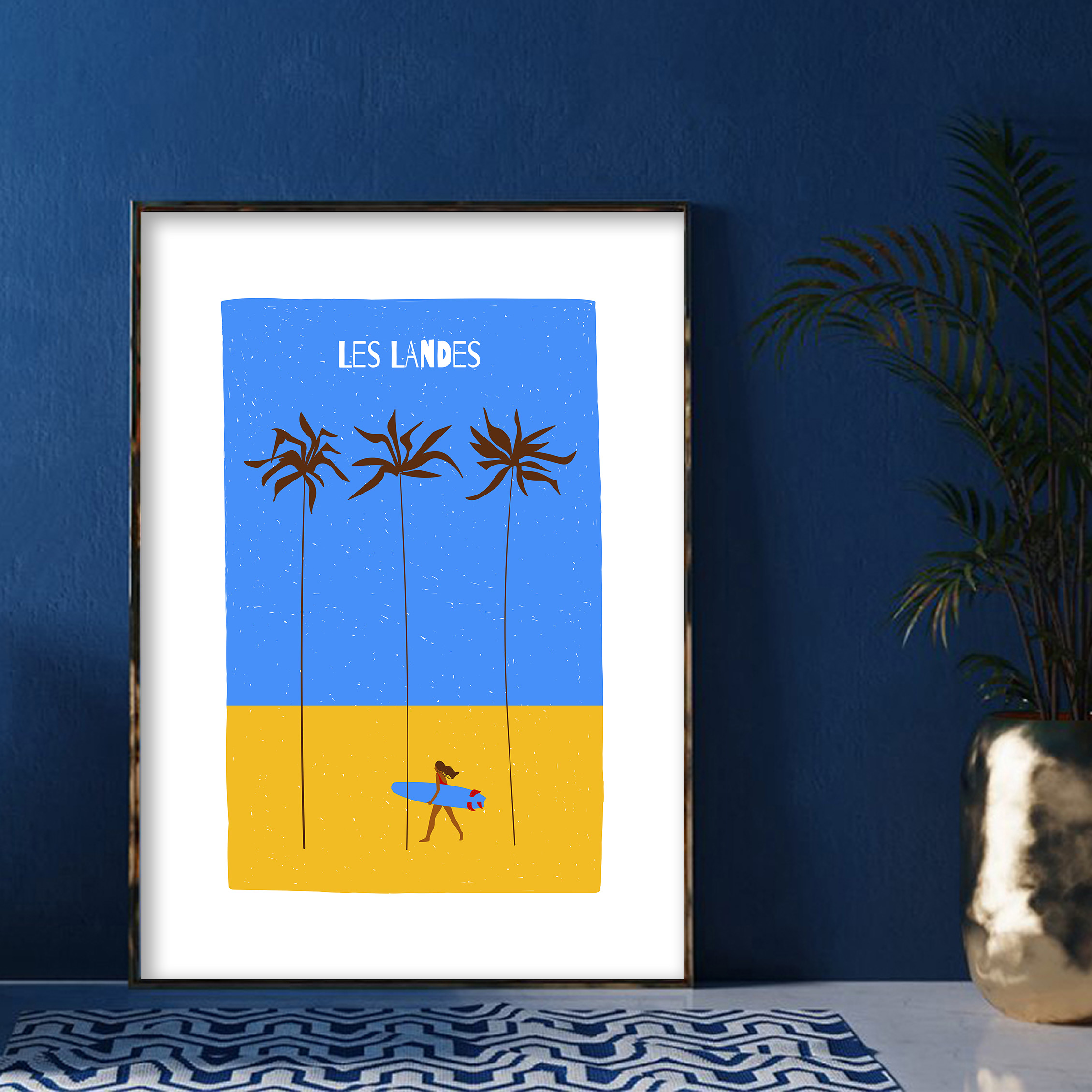 Affiche les landes palmiers