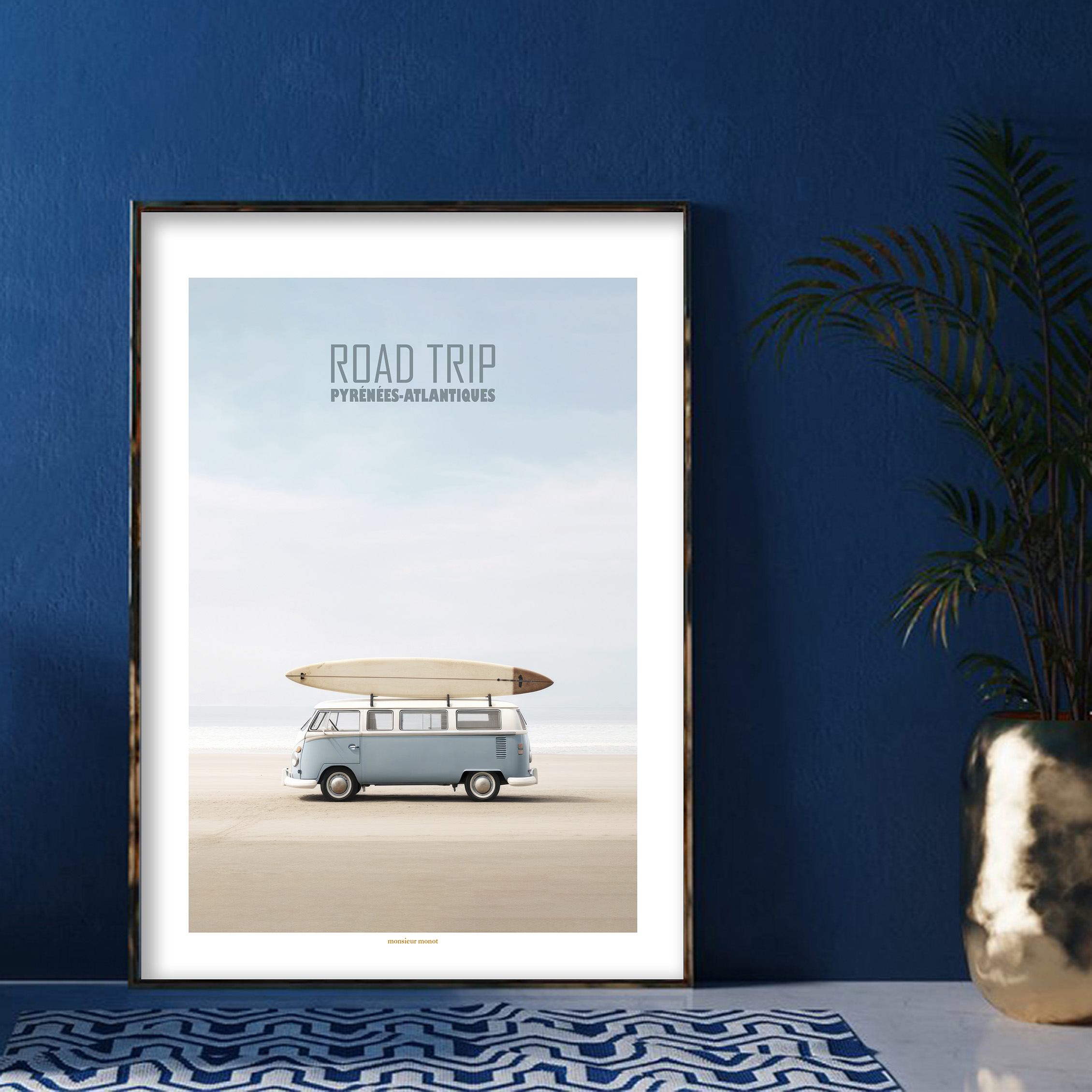 affiche road trip pyrénées atlantiques