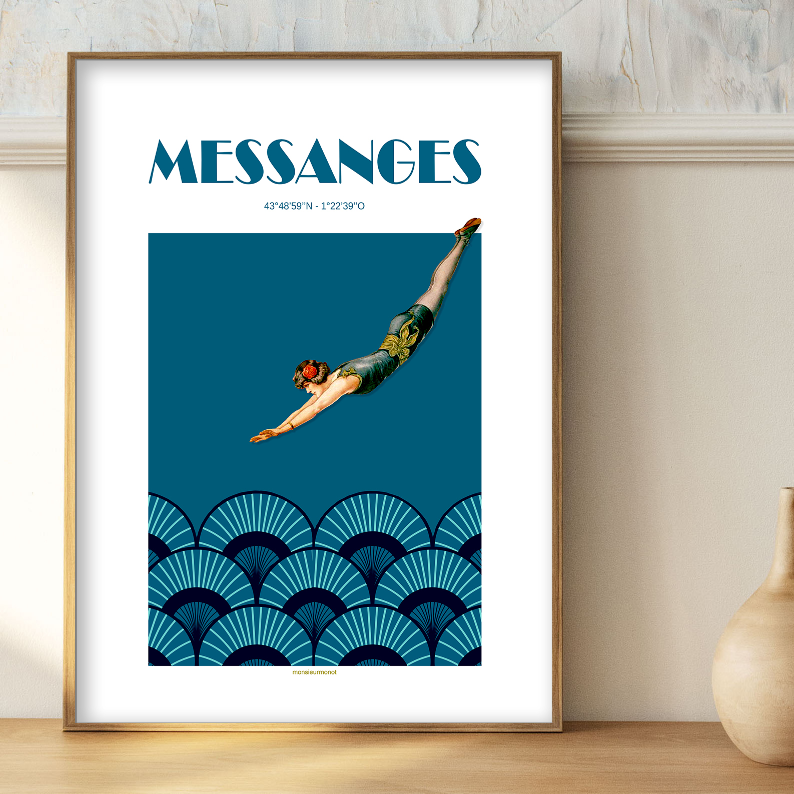 Affiche Messanges Bord de mer