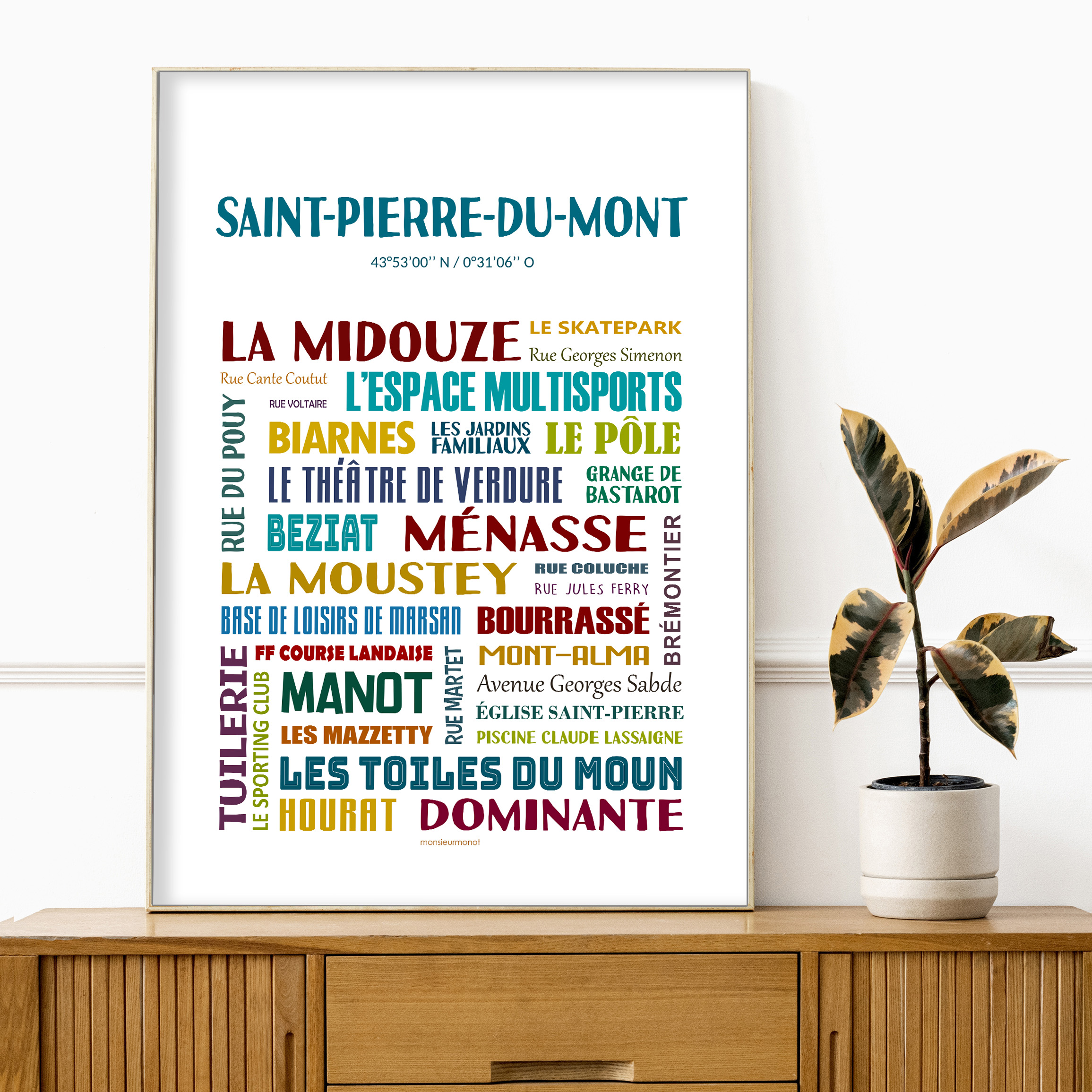 affiche  de Saint Pierre du Mont