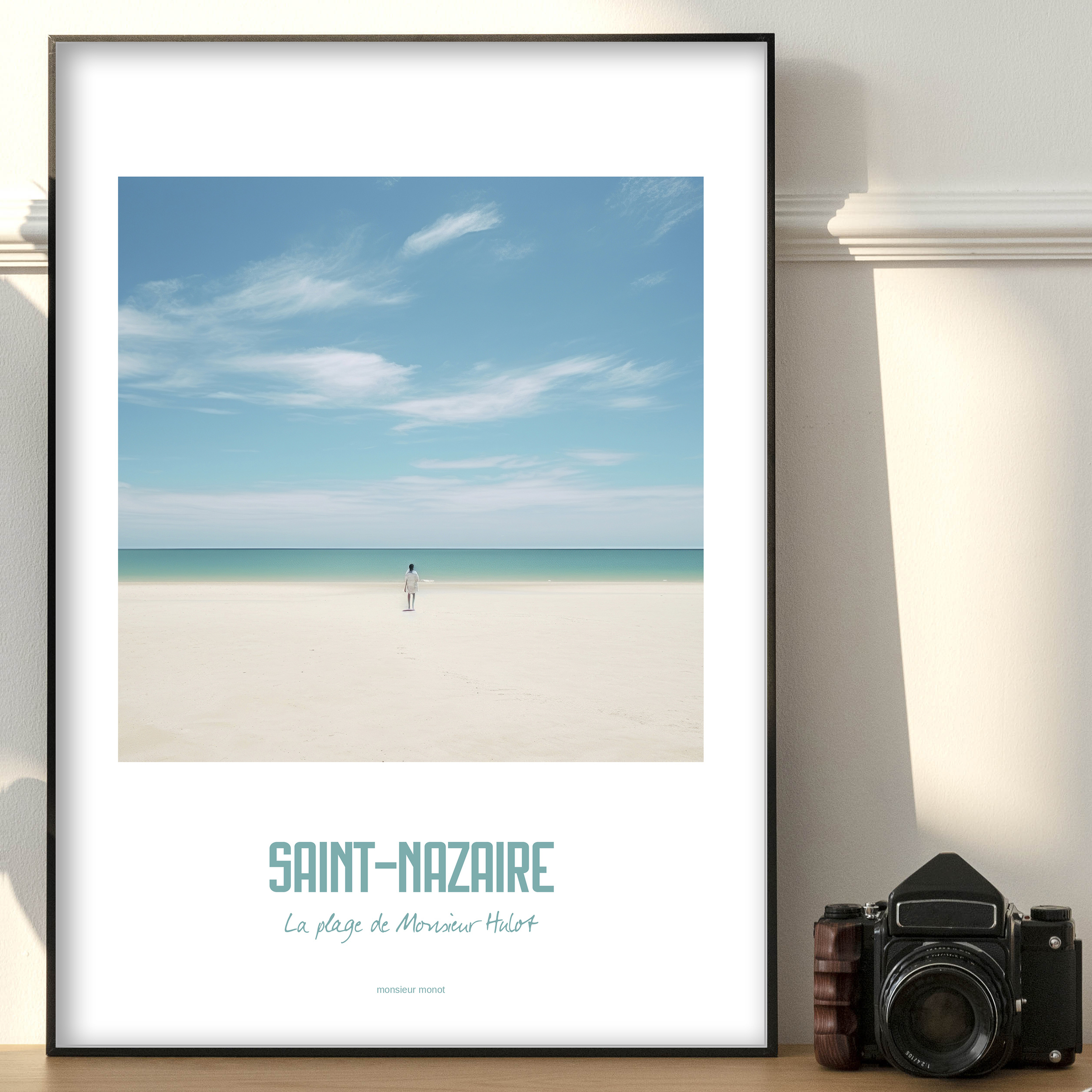 affiche SAINT-NAZAIRE - Plage de Monsieur Hulot