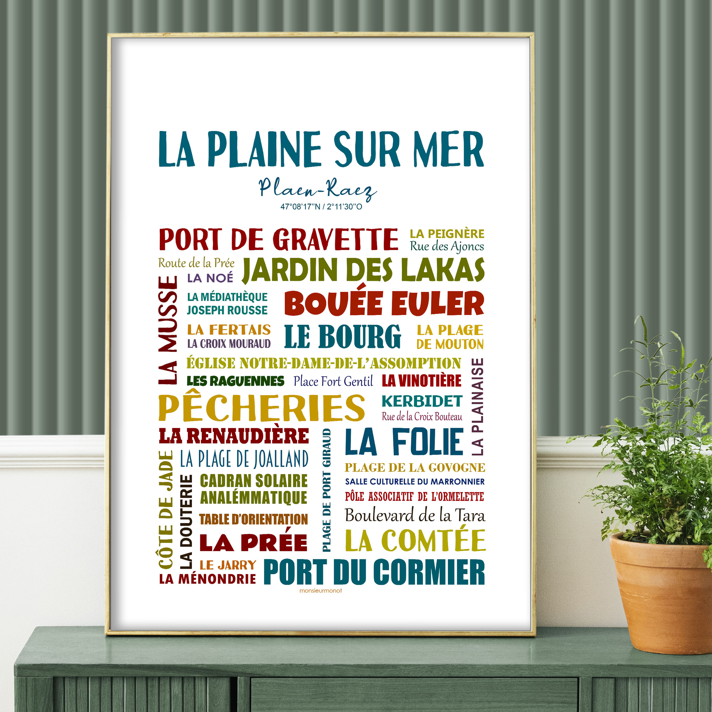 affiche La Plaine sur mer