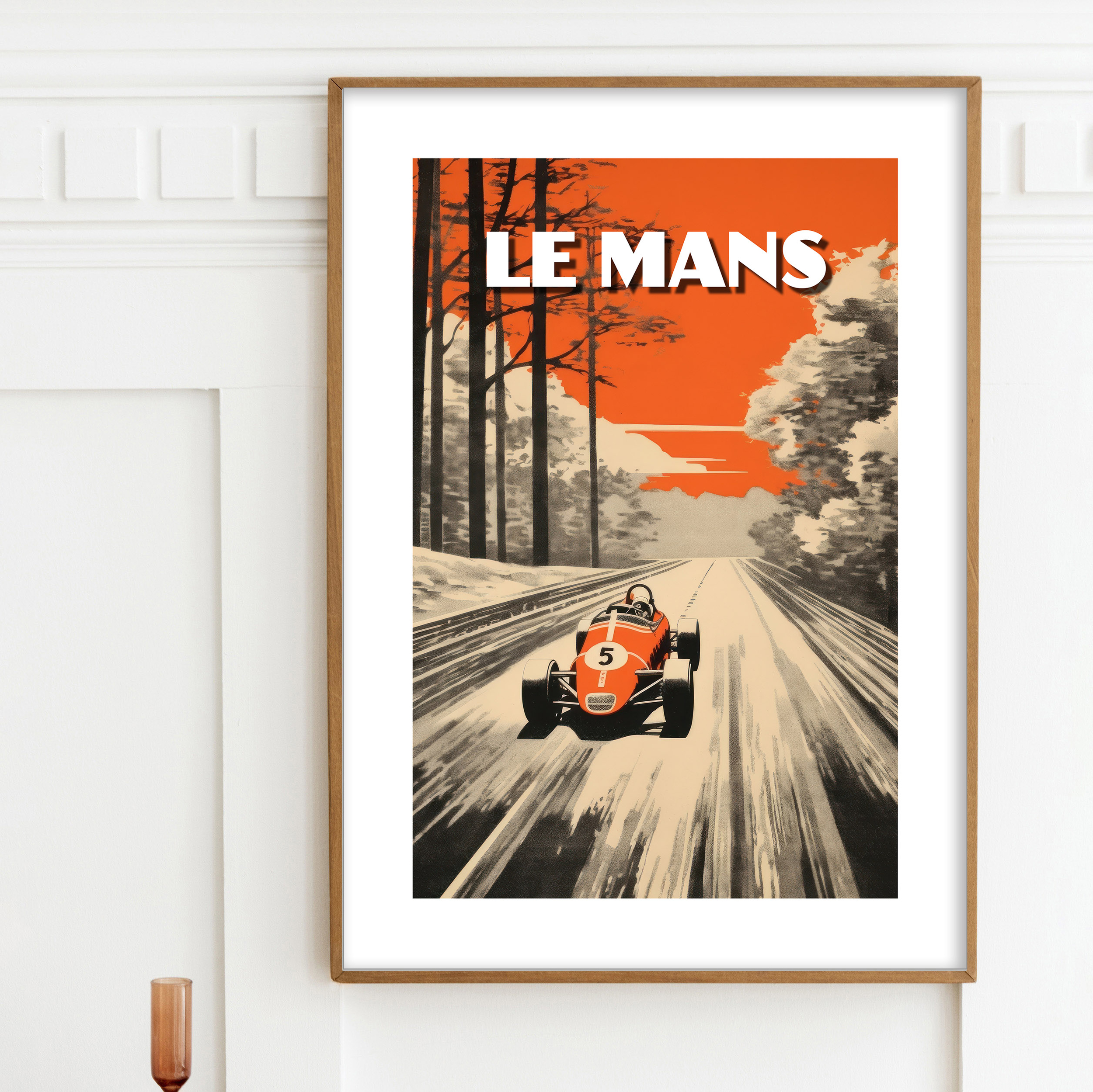 Affiche Le Mans Course