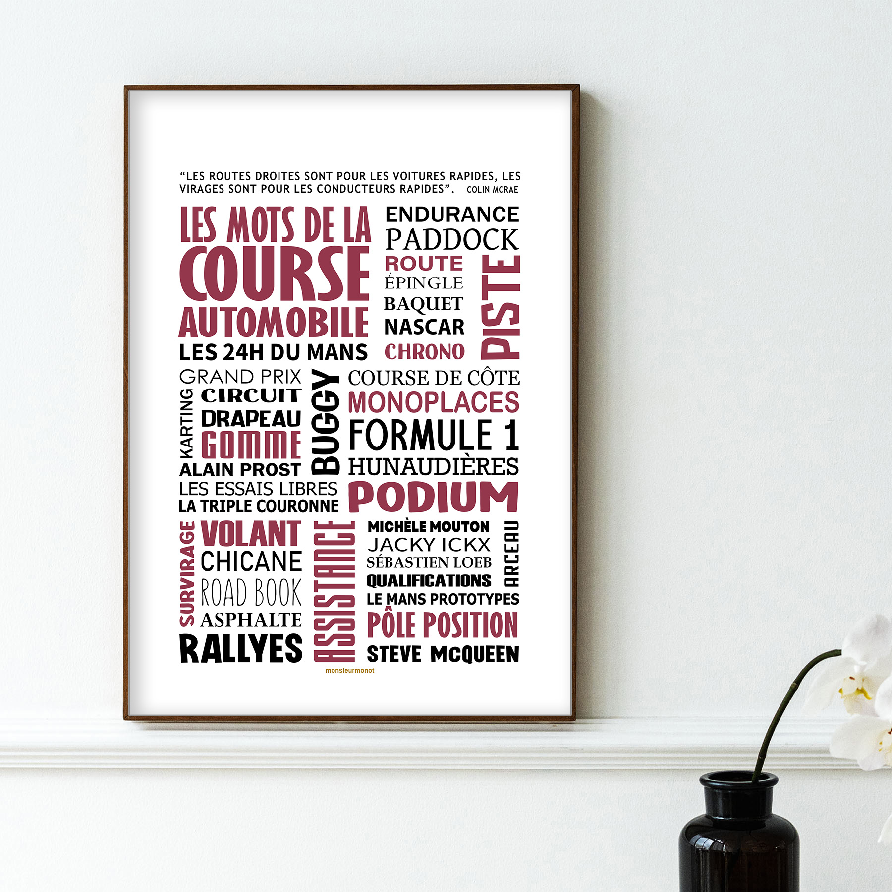 affiche la course automobile bordeaux