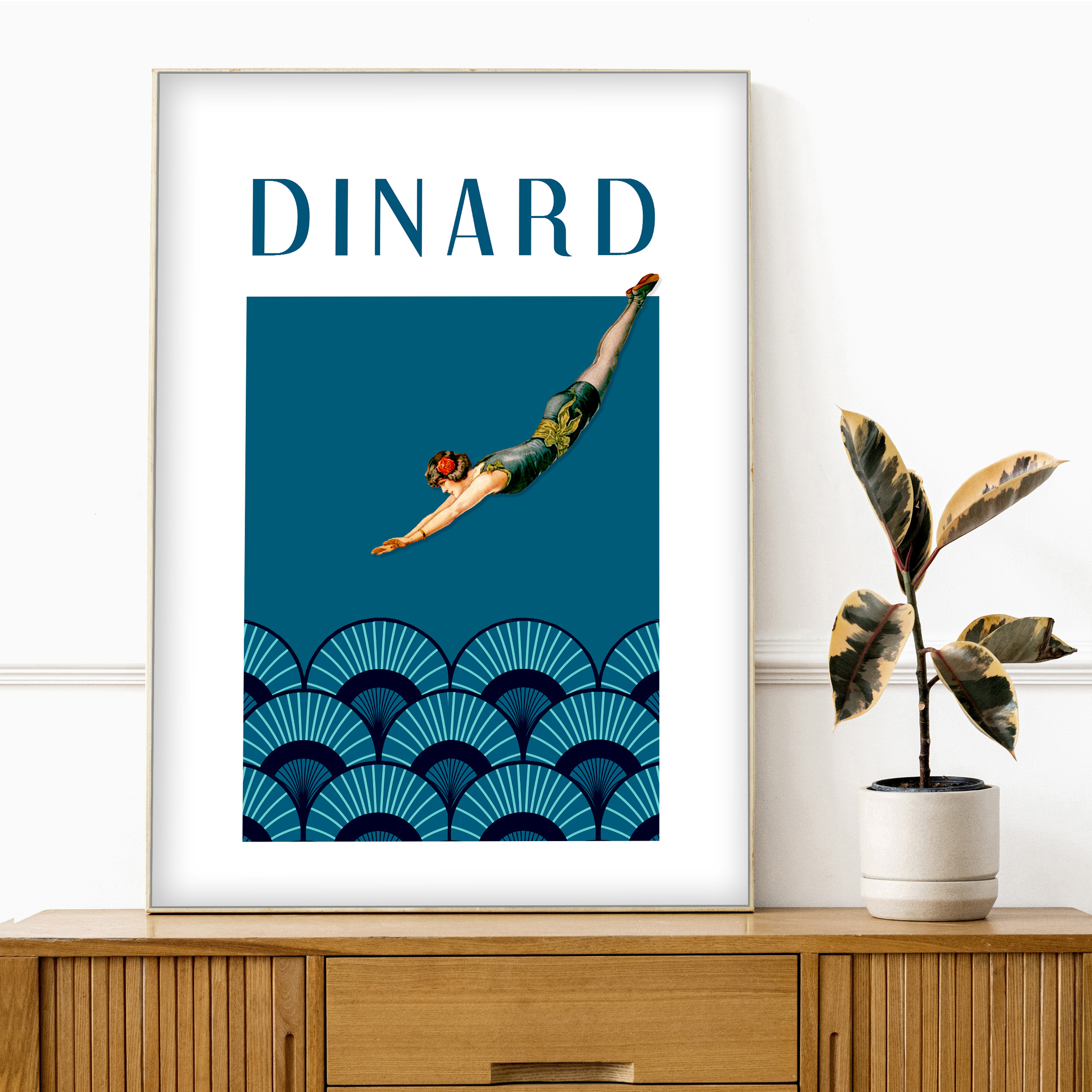 affiche Dinard la plongeuse 2