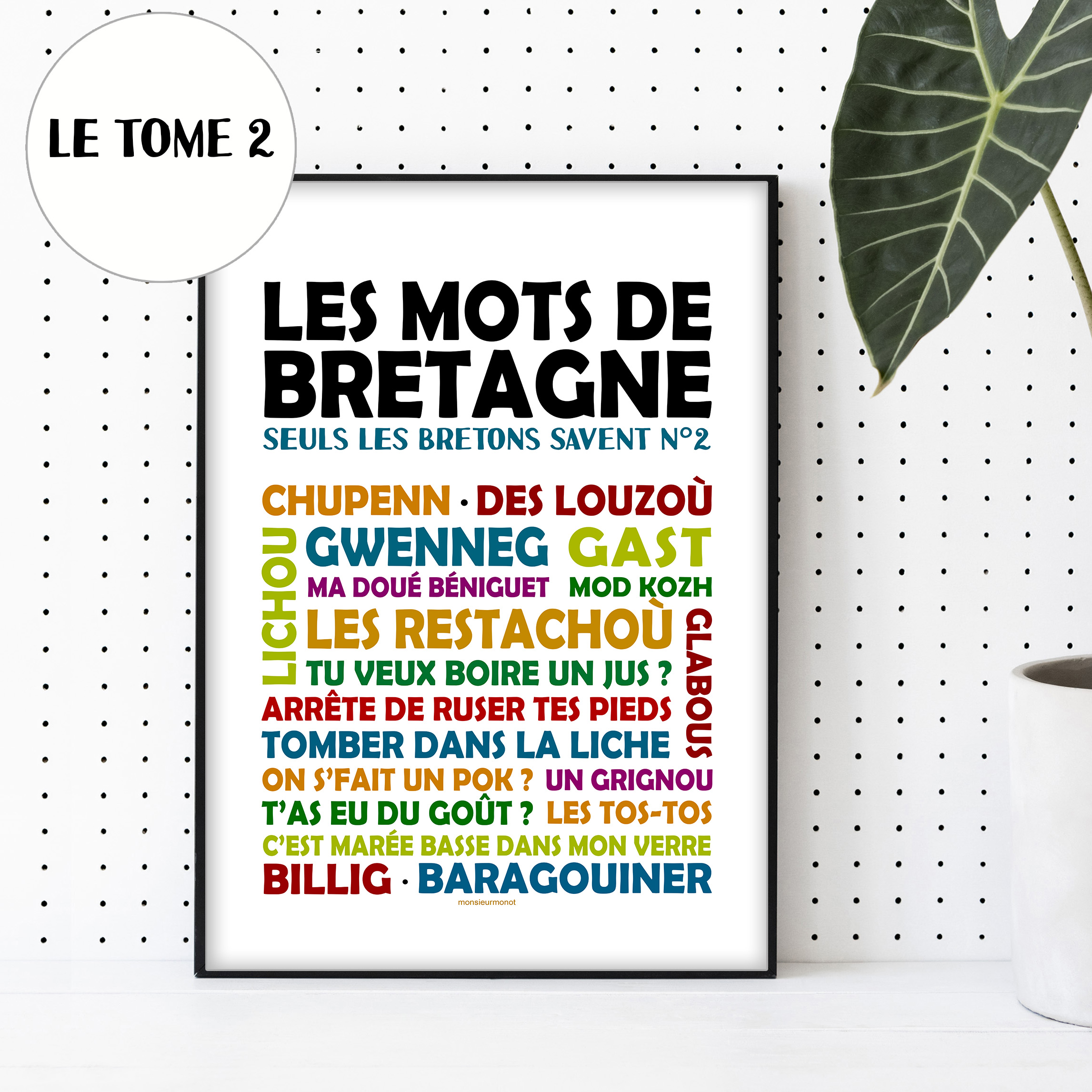 Affiche Les Mots de Bretagne Tome 2