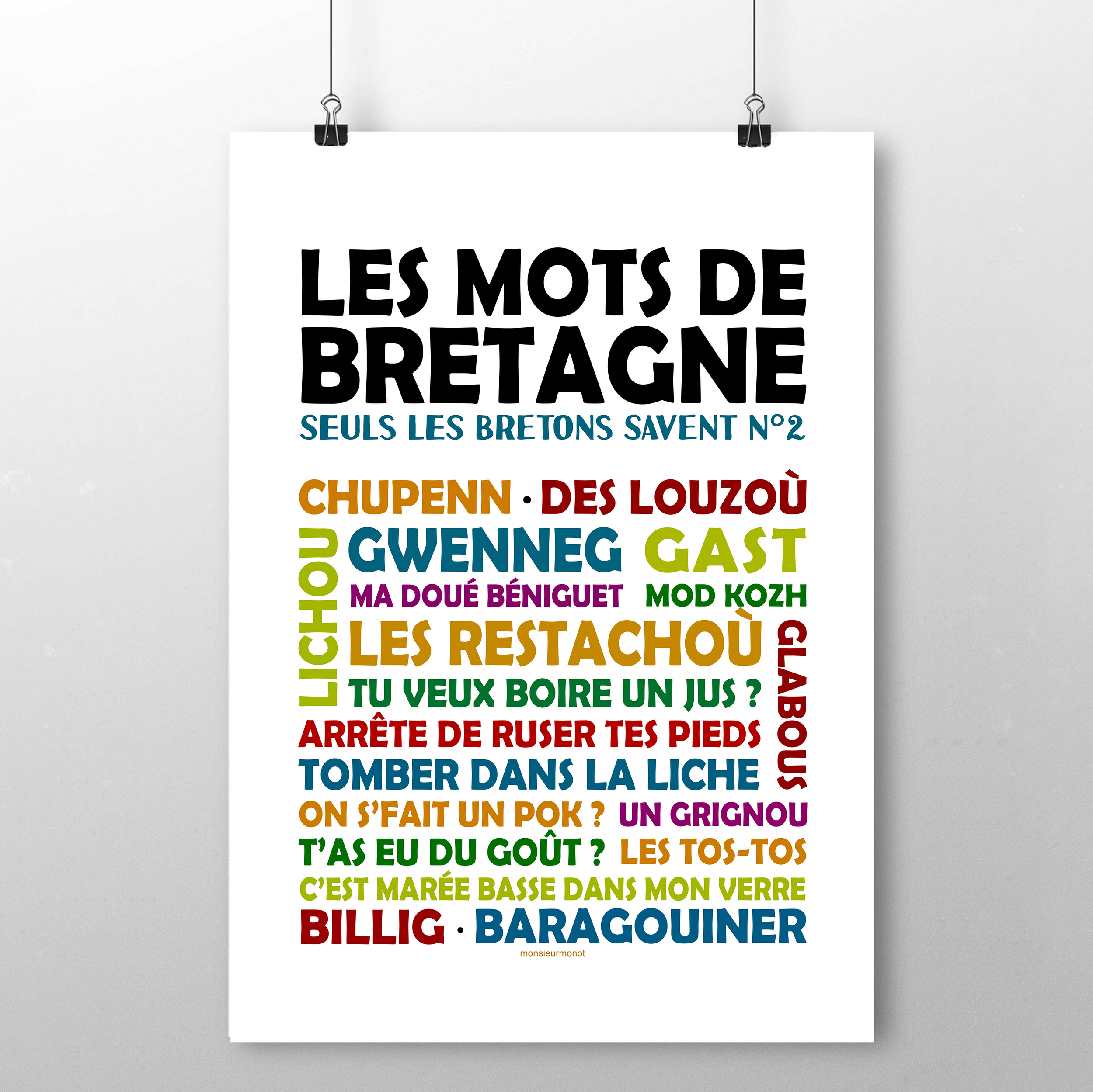 affiche Les mots de Bretagne Tome 2 2