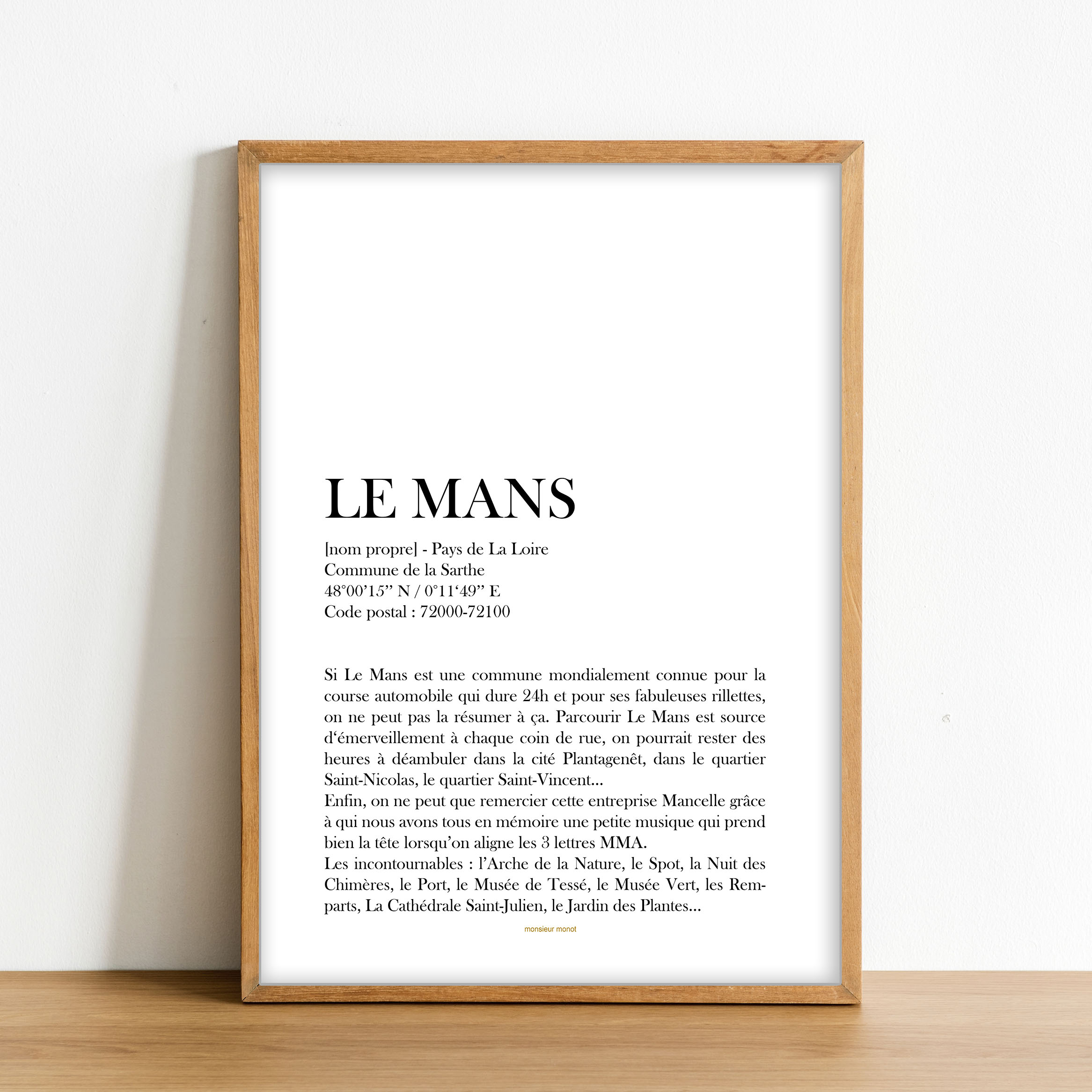 Affiche Le Mans La définition