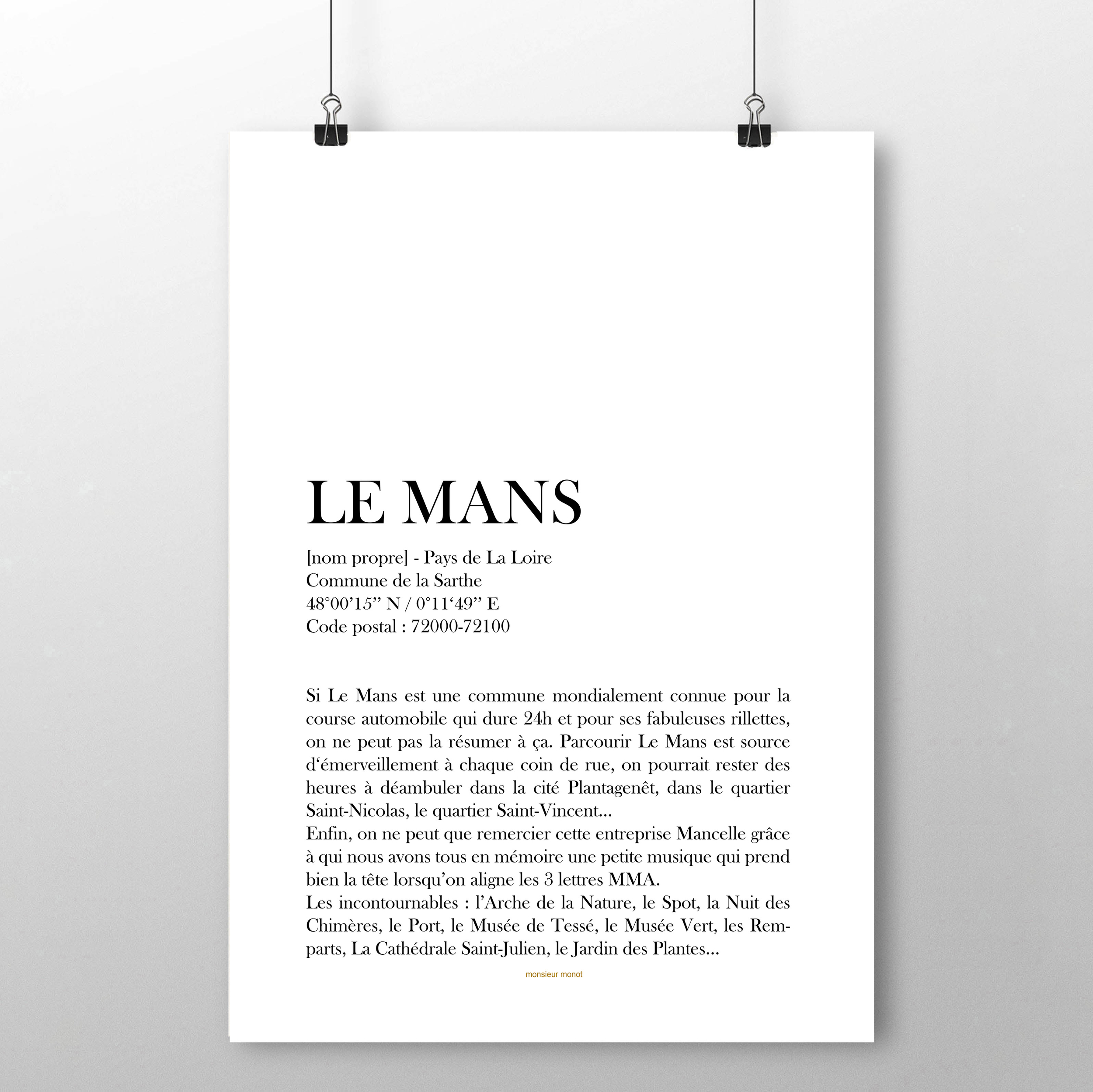affiche Le Mans définition 2