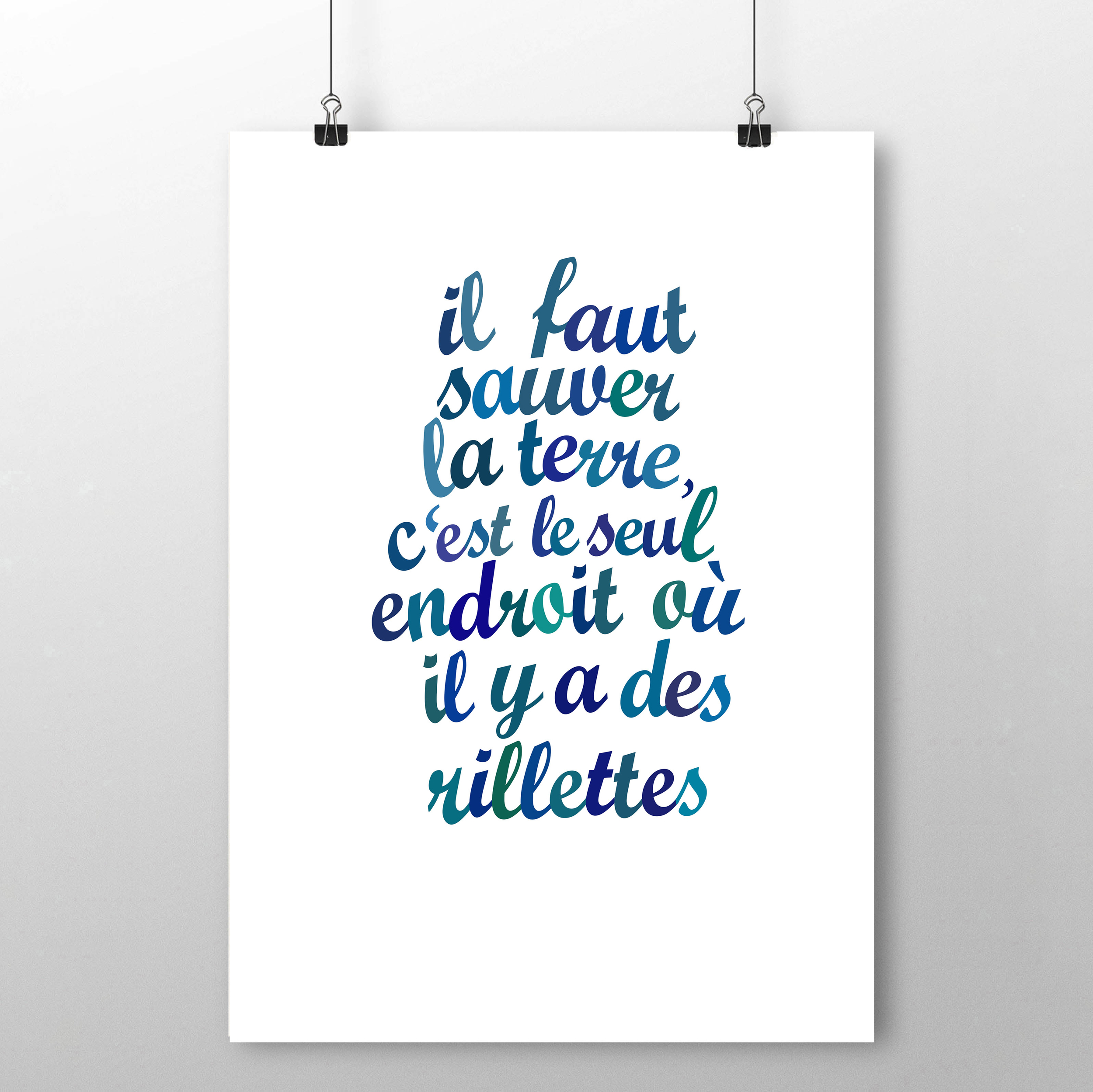 affiche sauver la terre rillettes 2