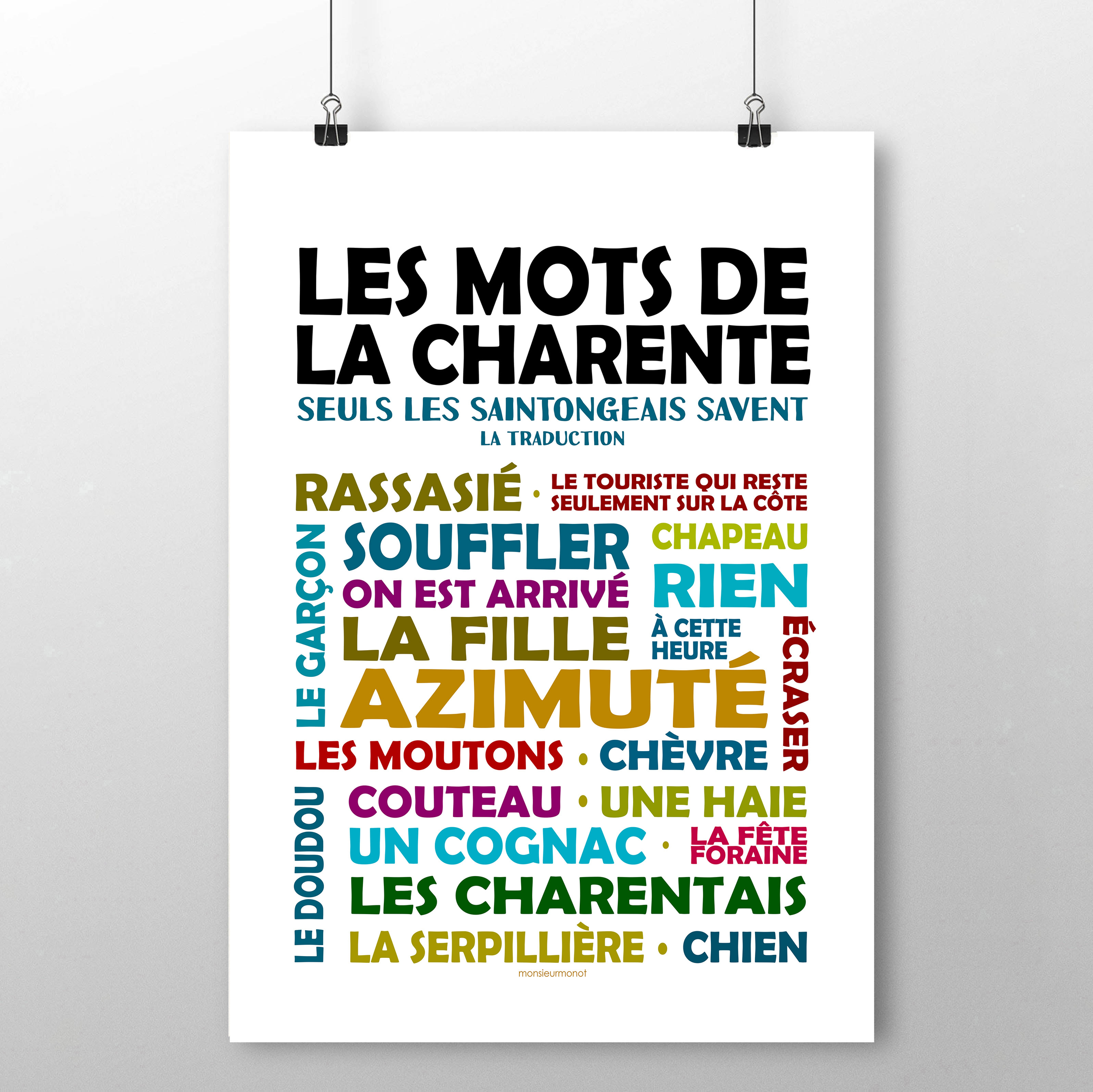 affiche Les Mots de la Charente La Traduction 2