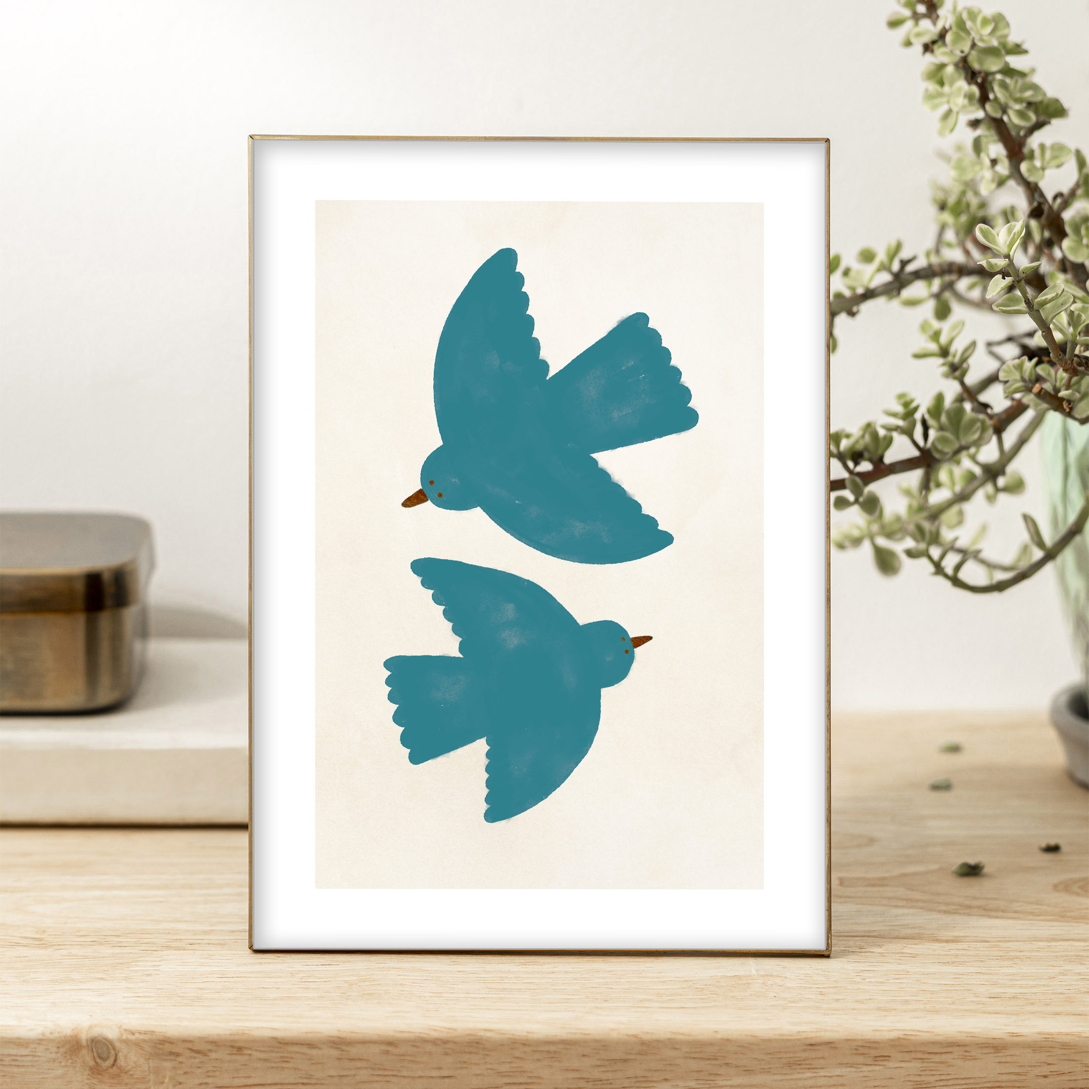 affiche Les oiseaux bleus