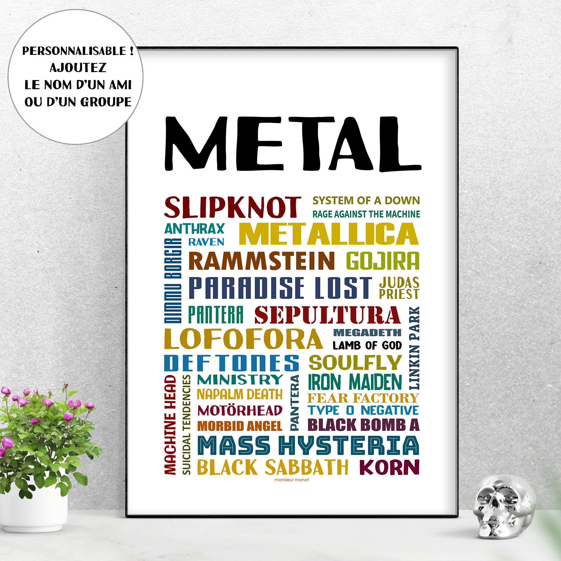 affiche métal 1