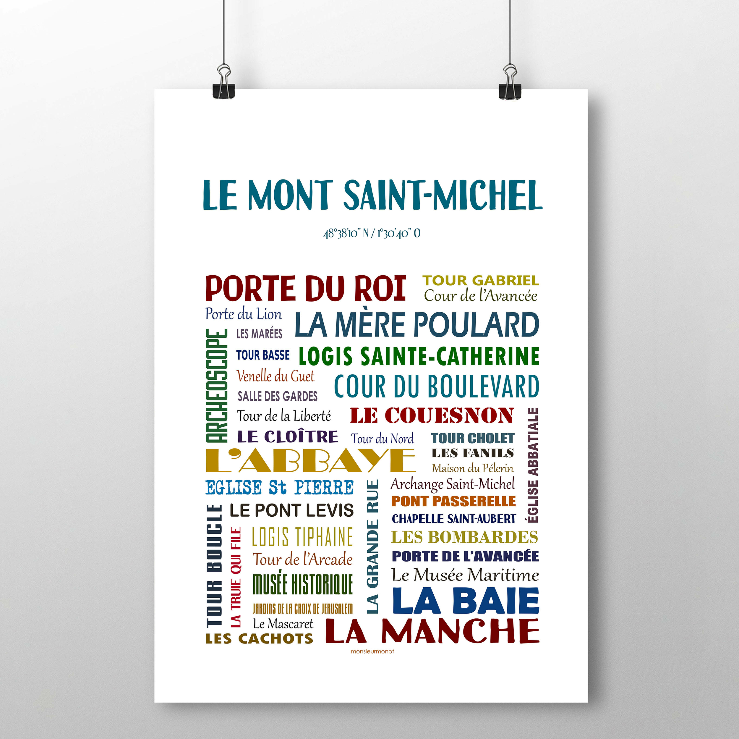 affiche le mont saint michel new