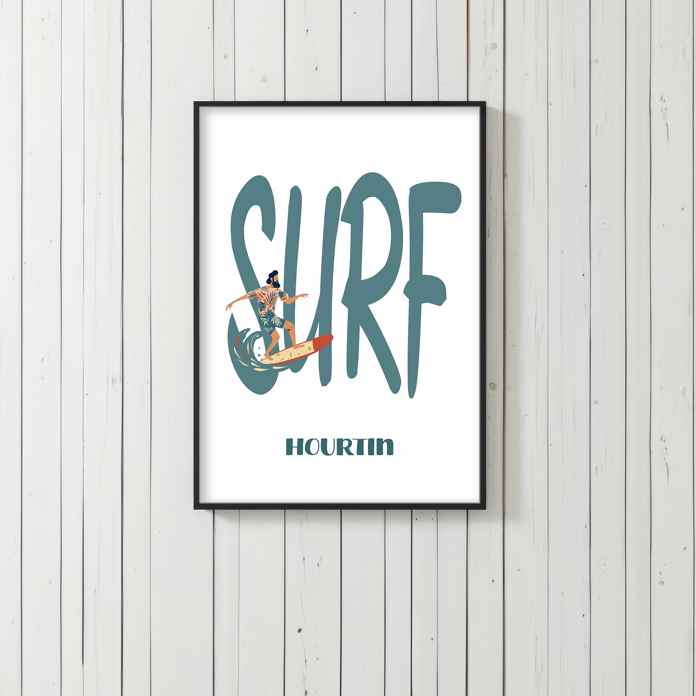 Affiche surf Hourtin