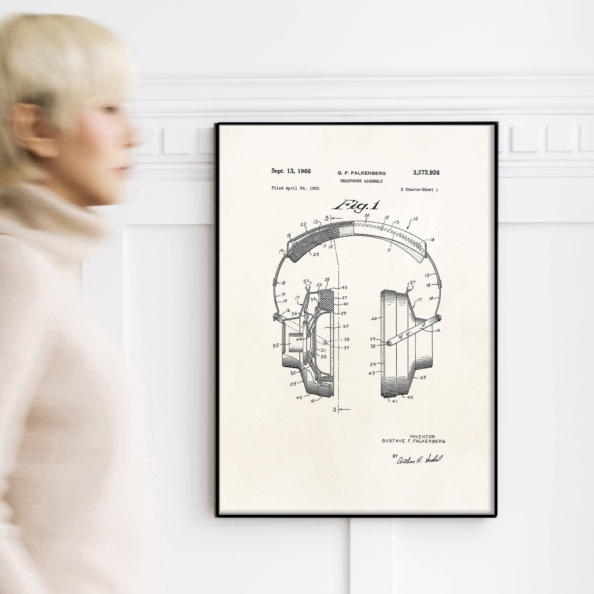 Brevet casque audio b