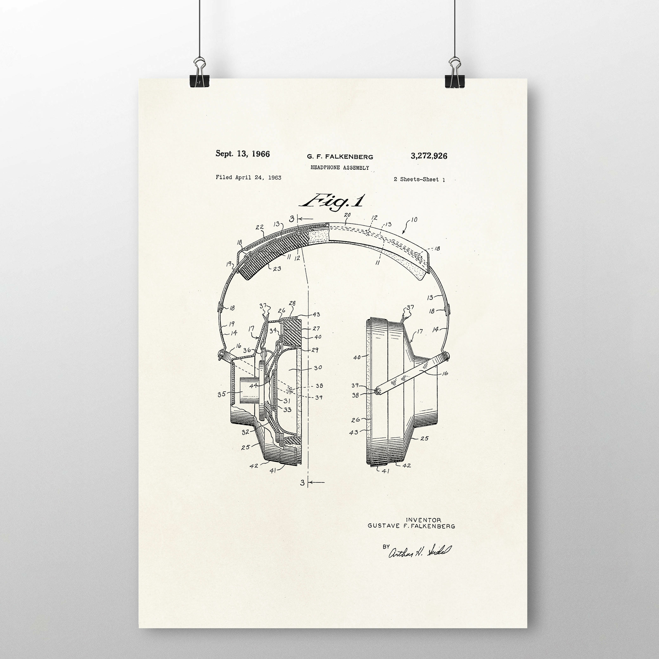 Brevet casque audio a