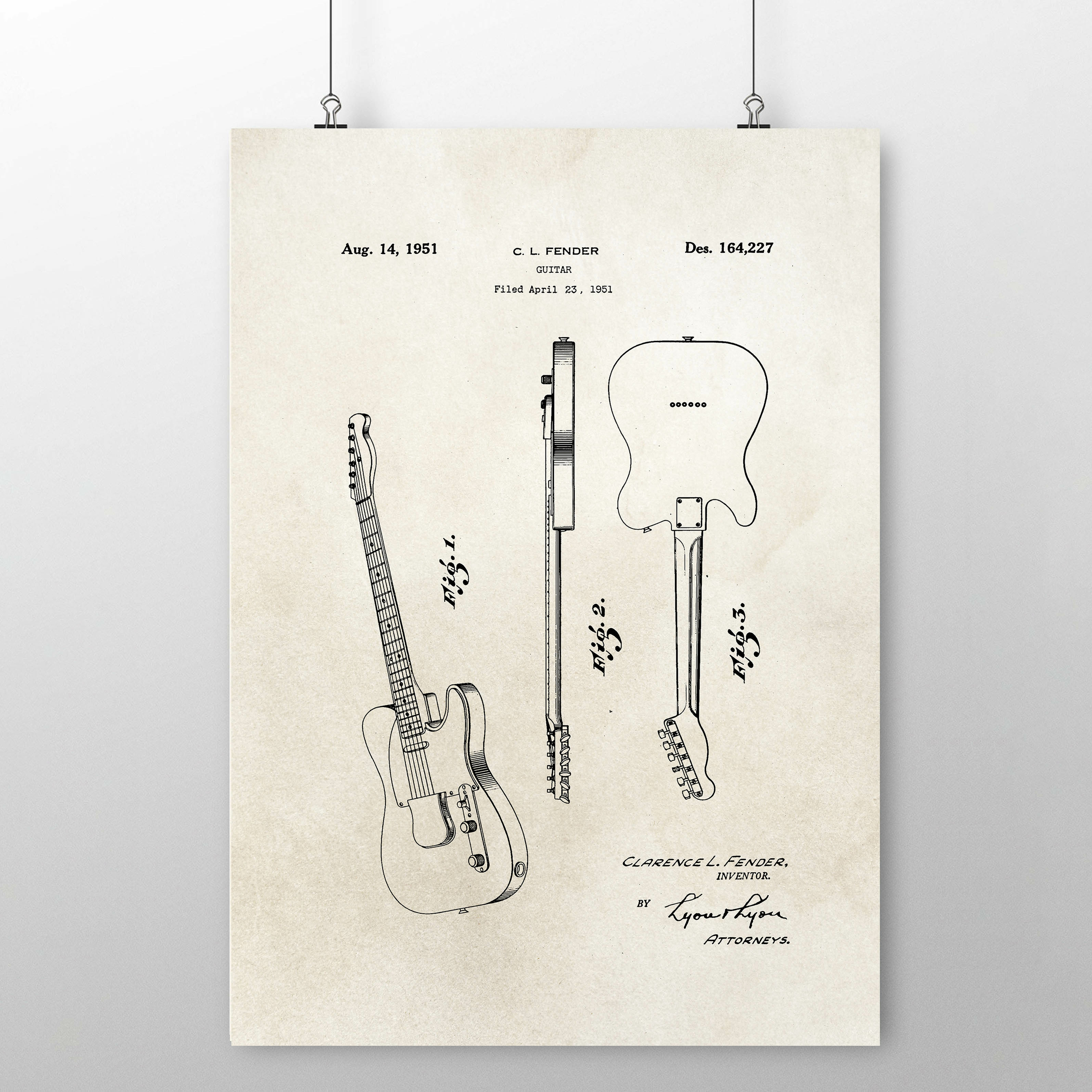 brevet guitare fender telecaster a