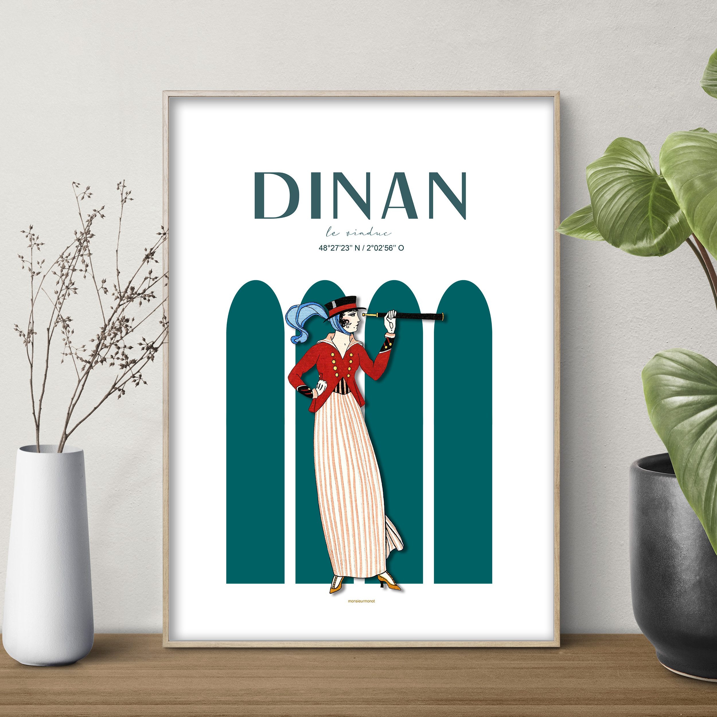 affiche de Dinan le viaduc