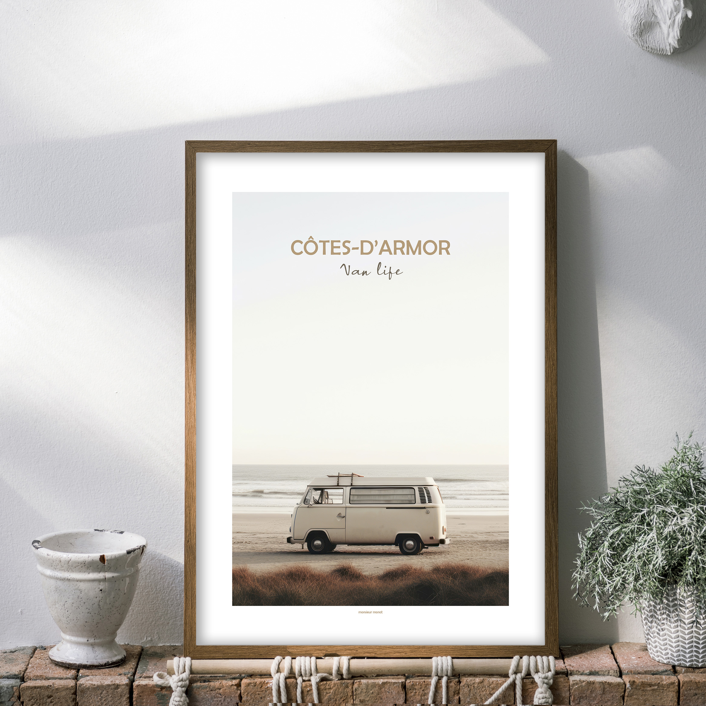 Affiche Côtes darmor van life