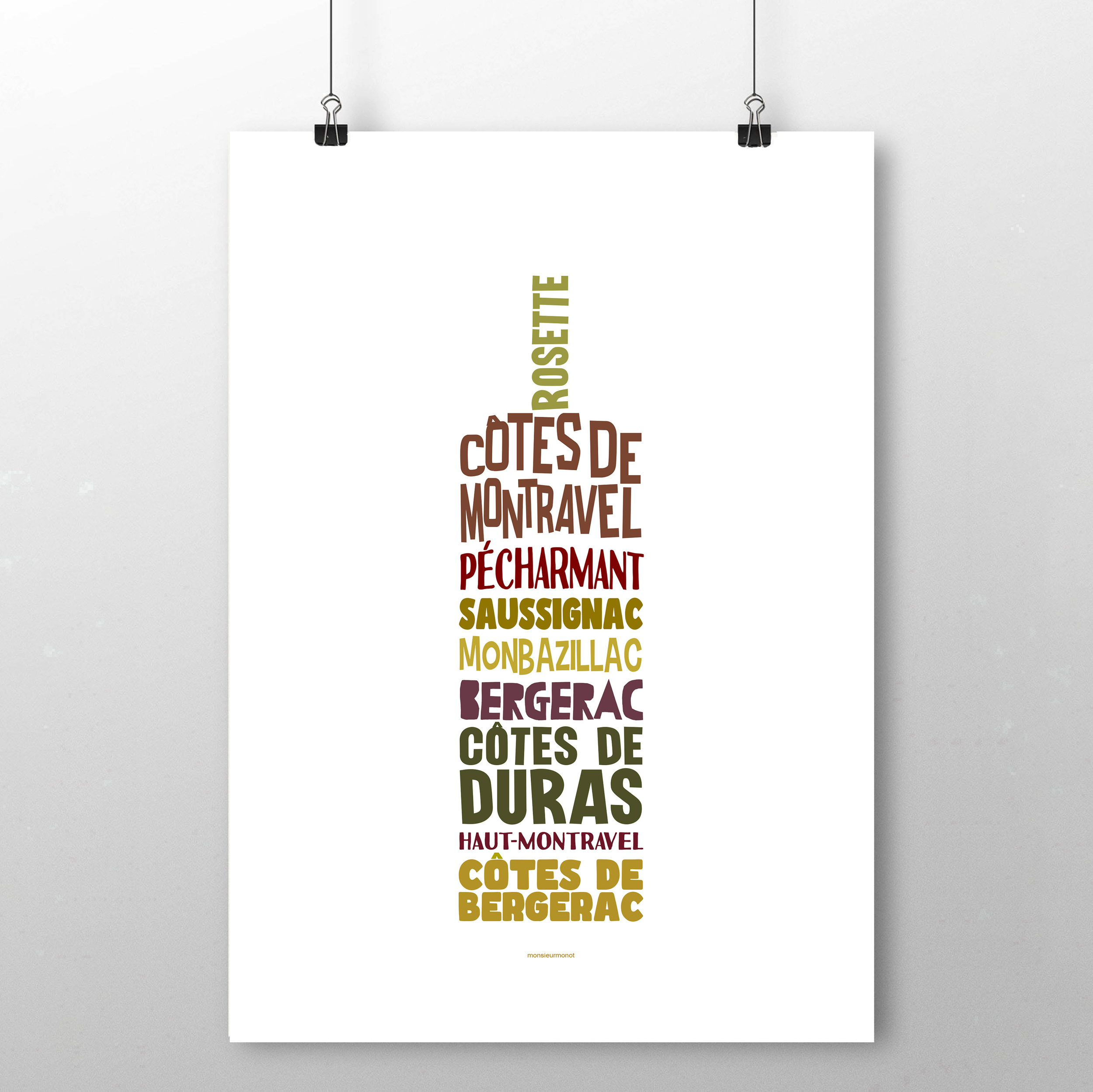 affiche de Vins de Bergerac et de Duras