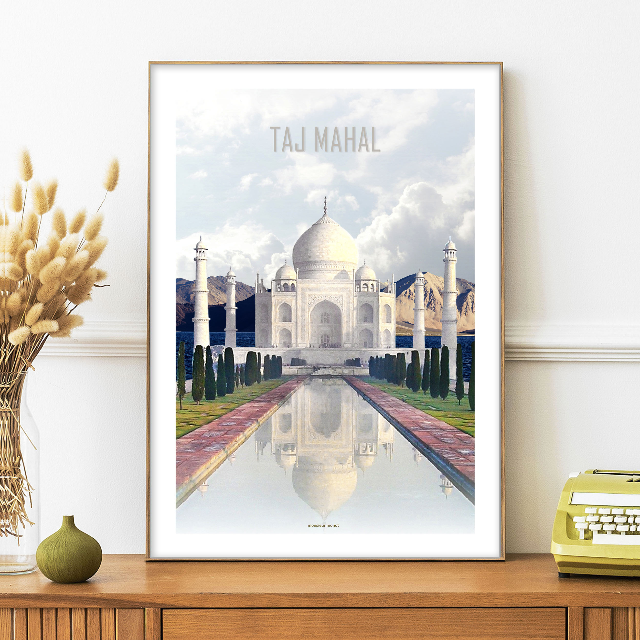 affiche Taj Mahal Inde