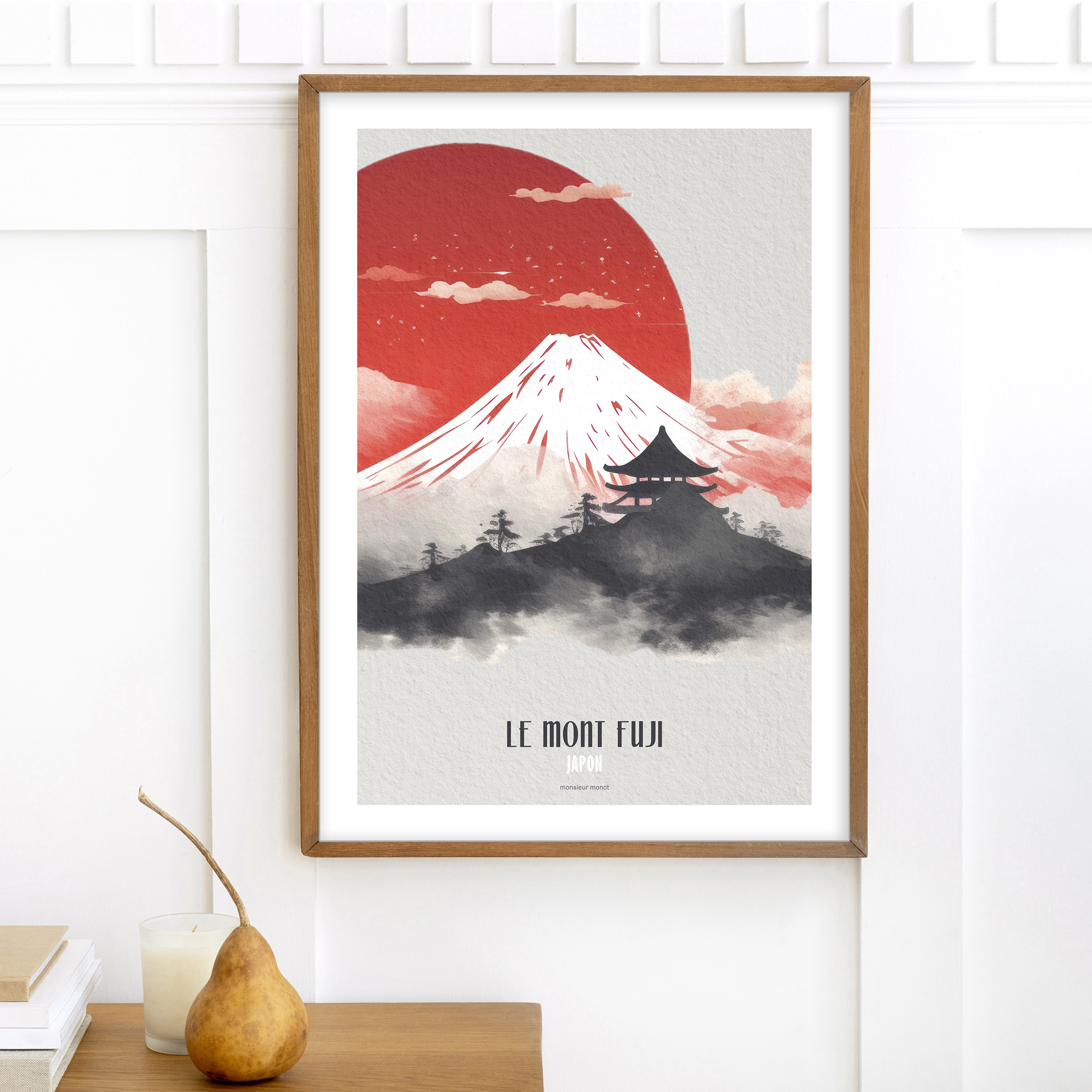affiche Le Mont Fuji Japon
