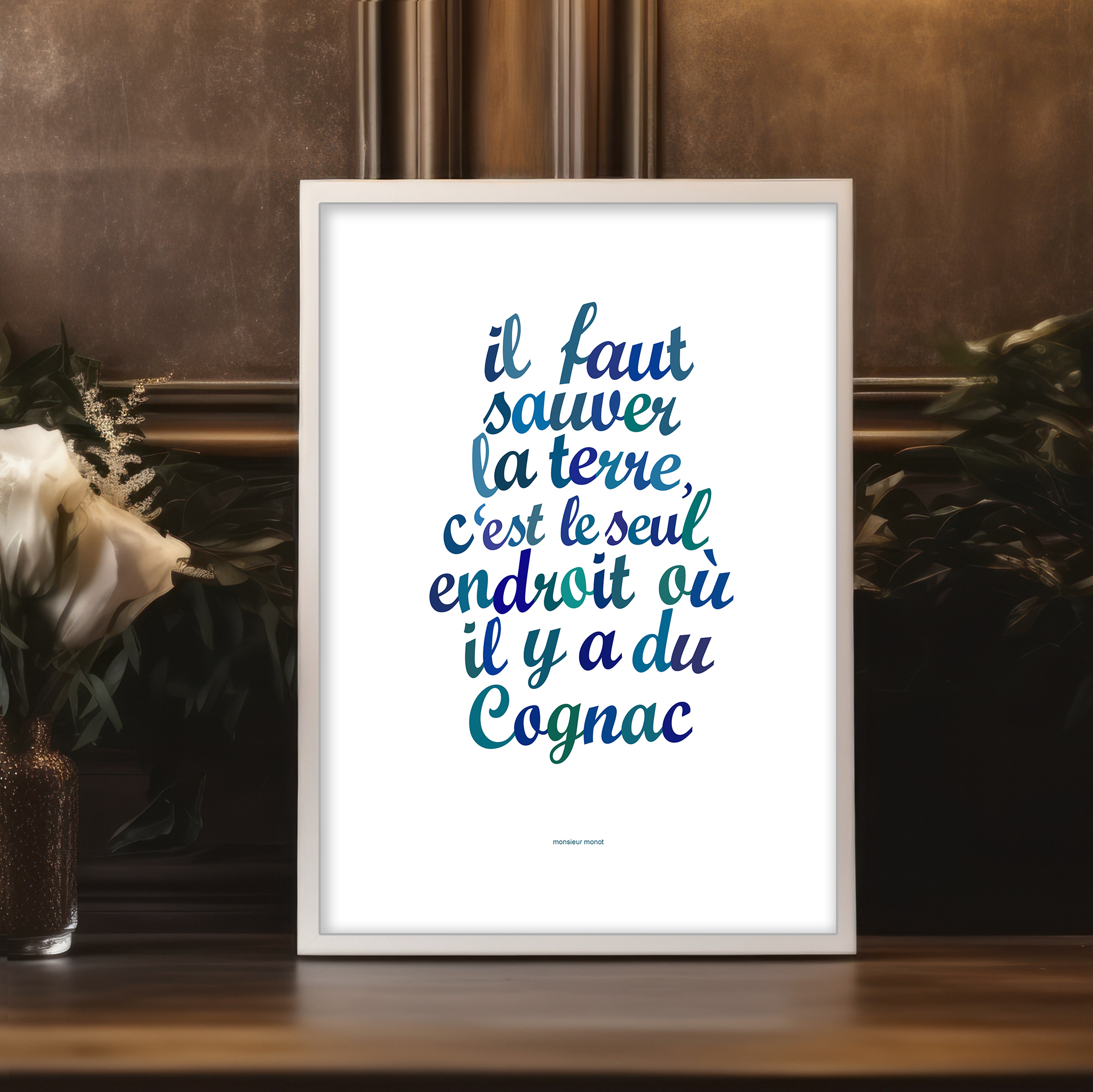 Affiche Il faut sauver la terre Cognac