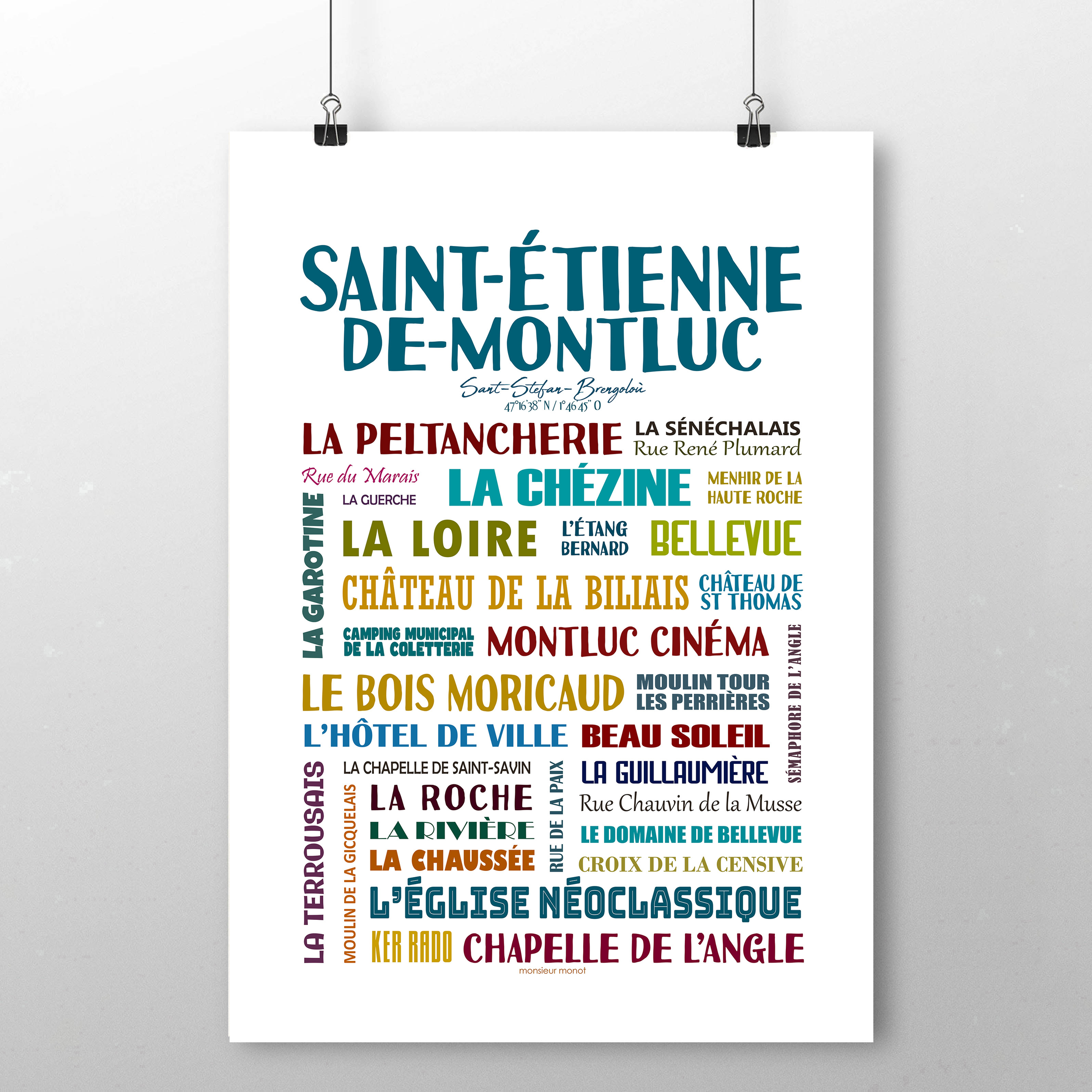 affiche de Saint etienne de Montluc 2