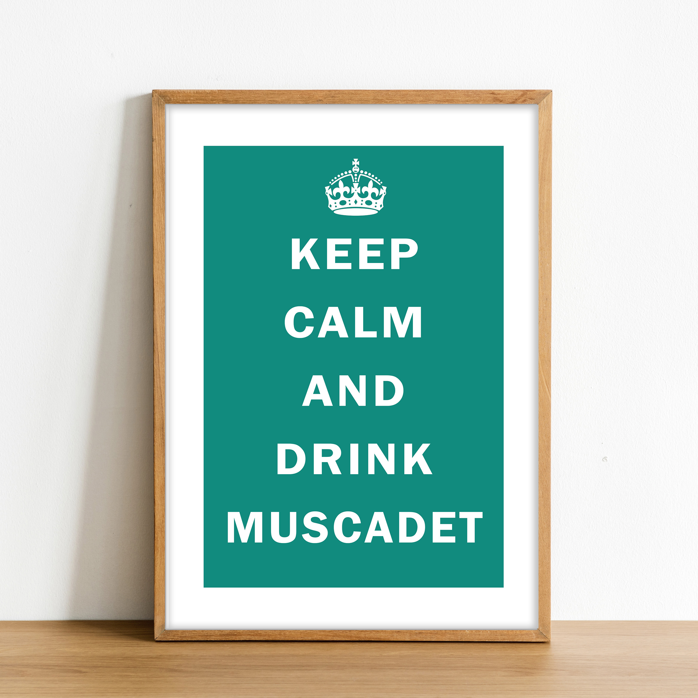 Affiche Keep calm and drink muscadet