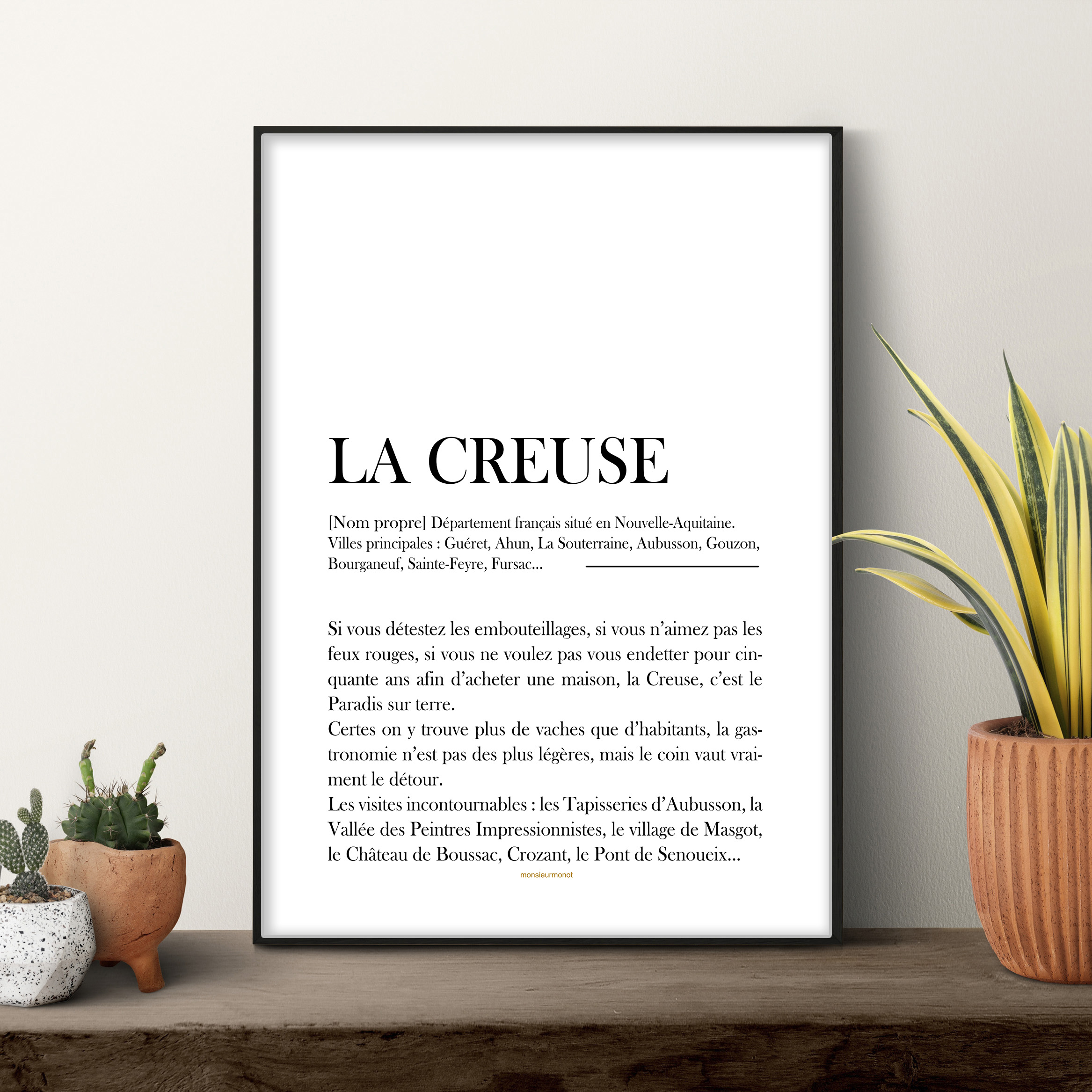 affiche La Creuse - la définition
