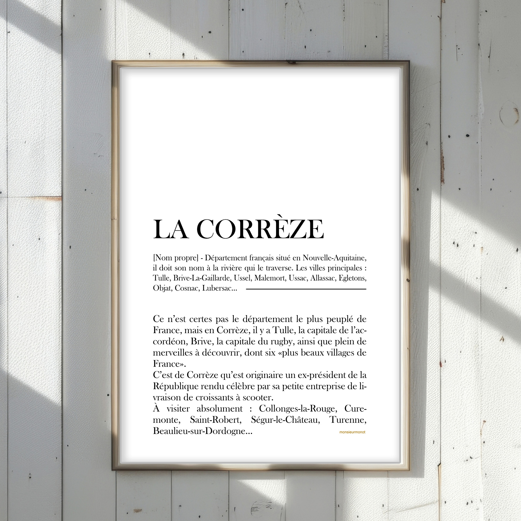 affiche La Corrèze la définition