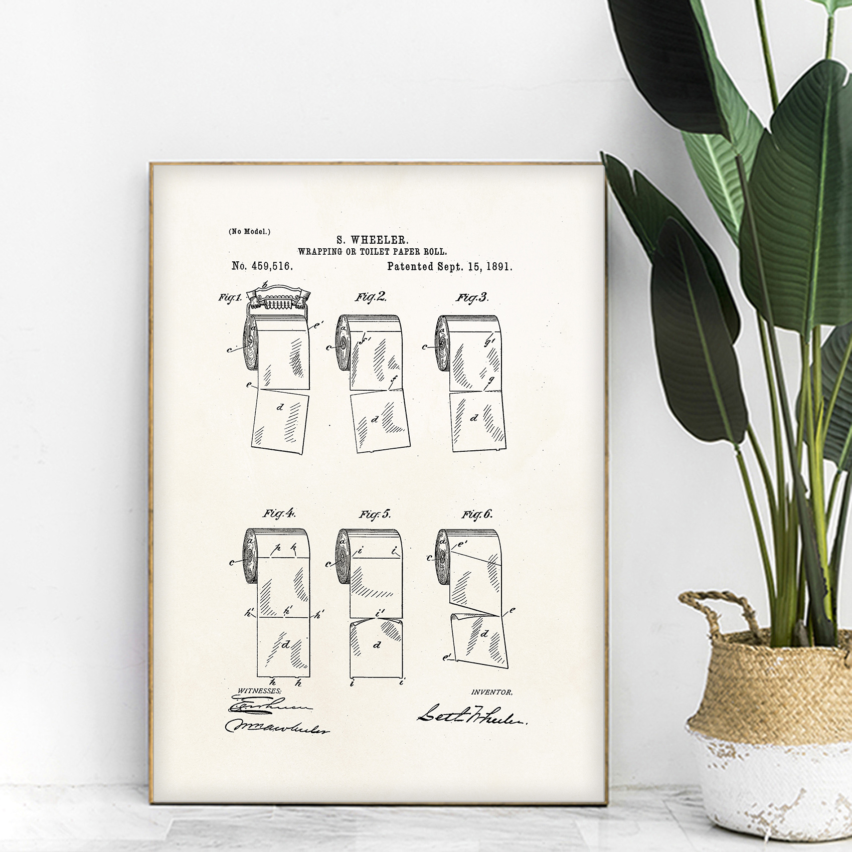 affiche Brevet papier toilette