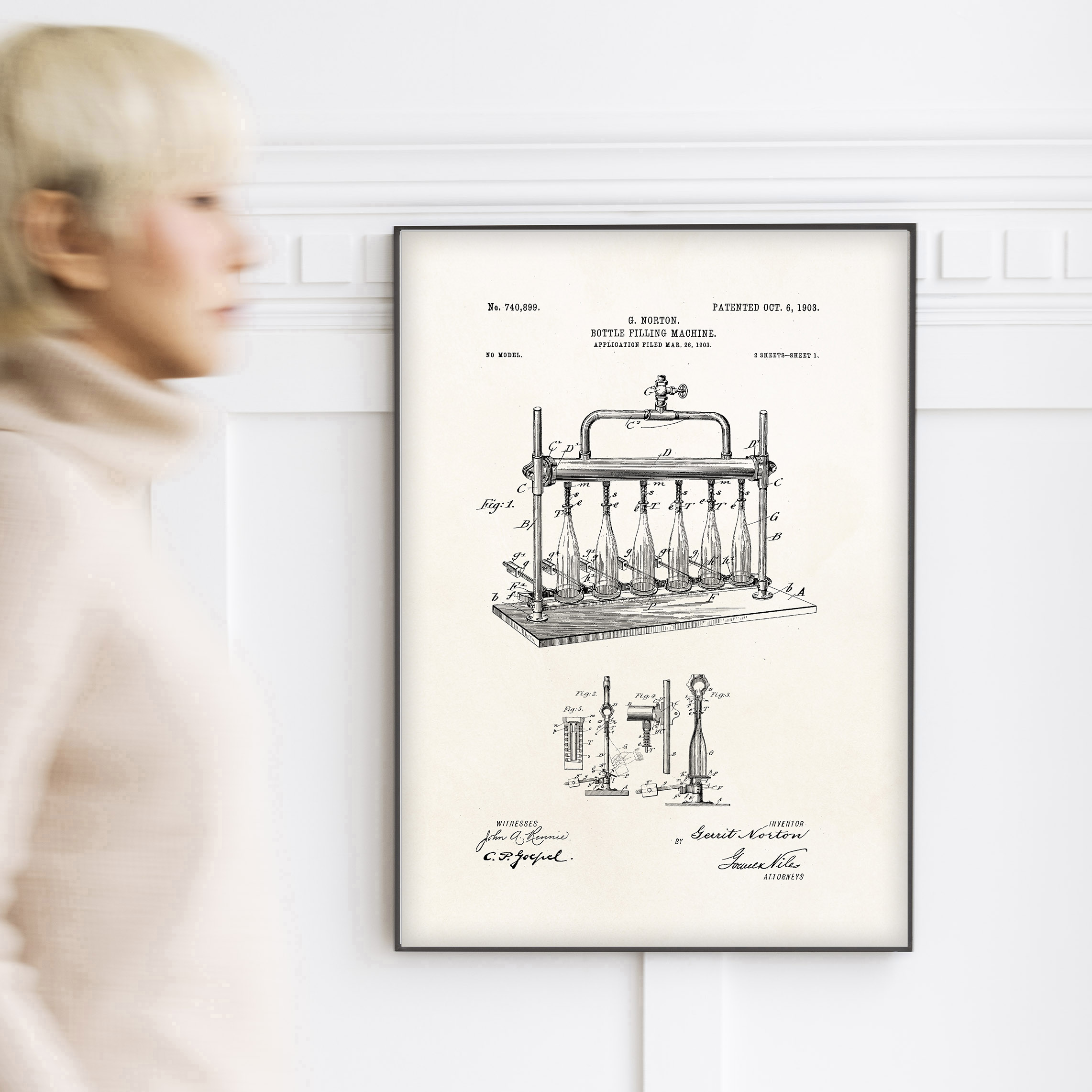 affiche brevet mise en bouteille