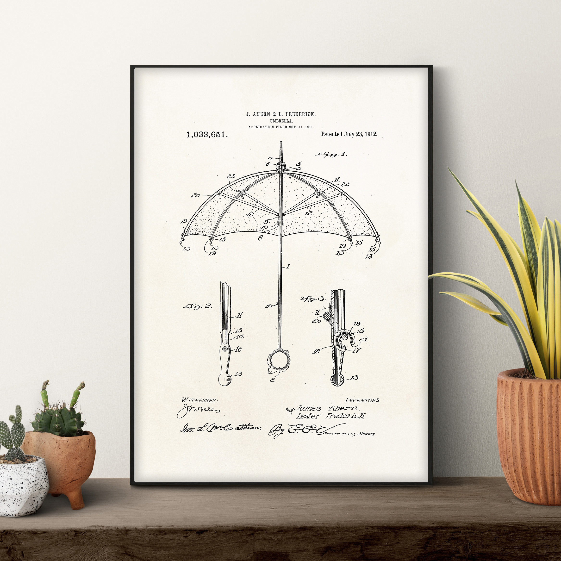 affiche brevet Parapluie
