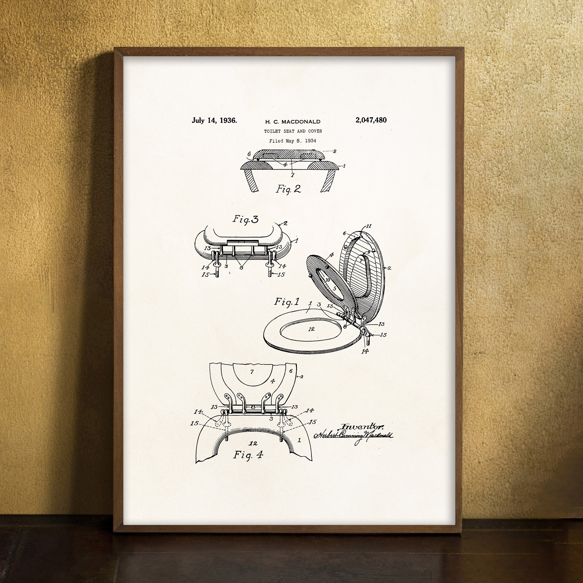 affiche Brevet WC