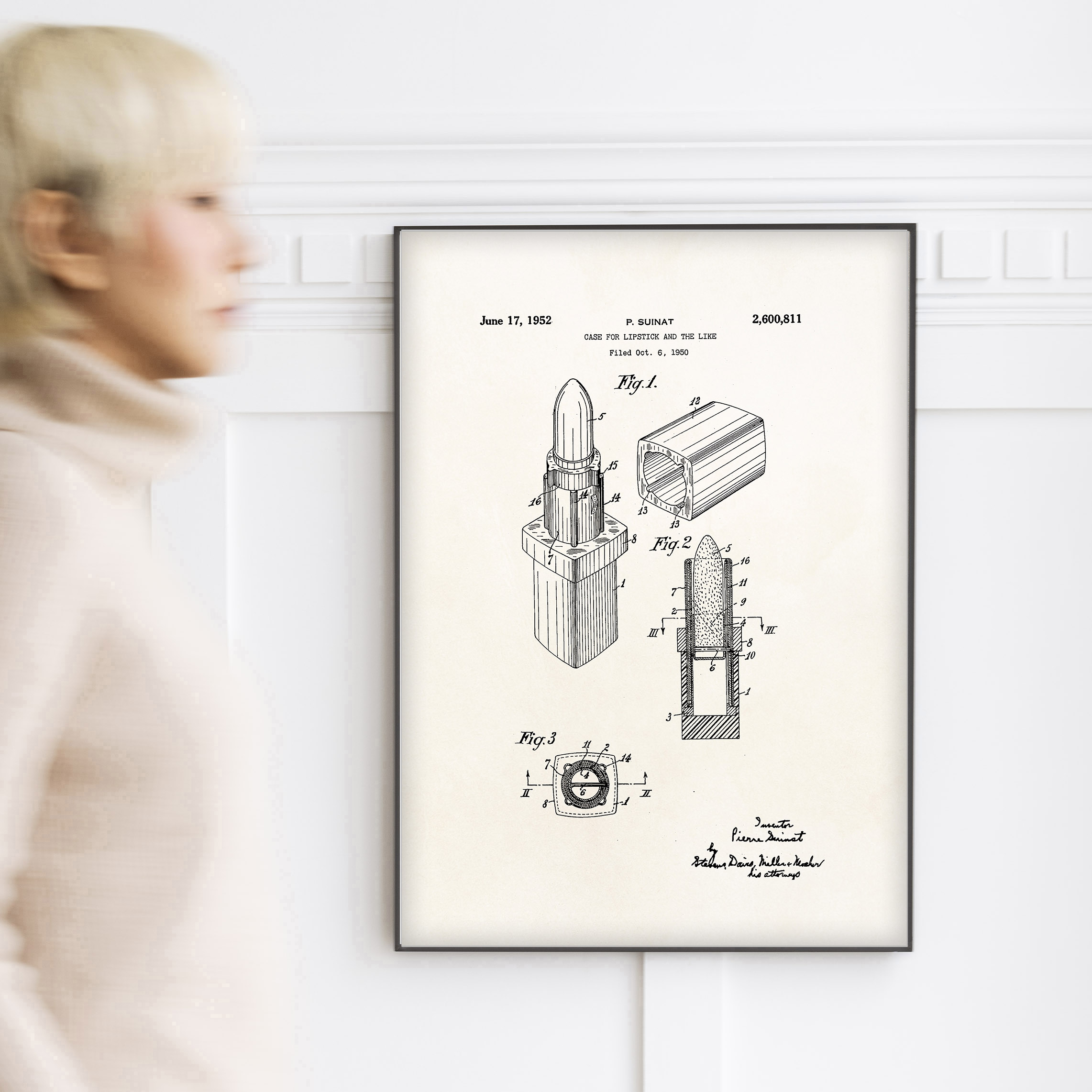 affiche Brevet Rouge a levres