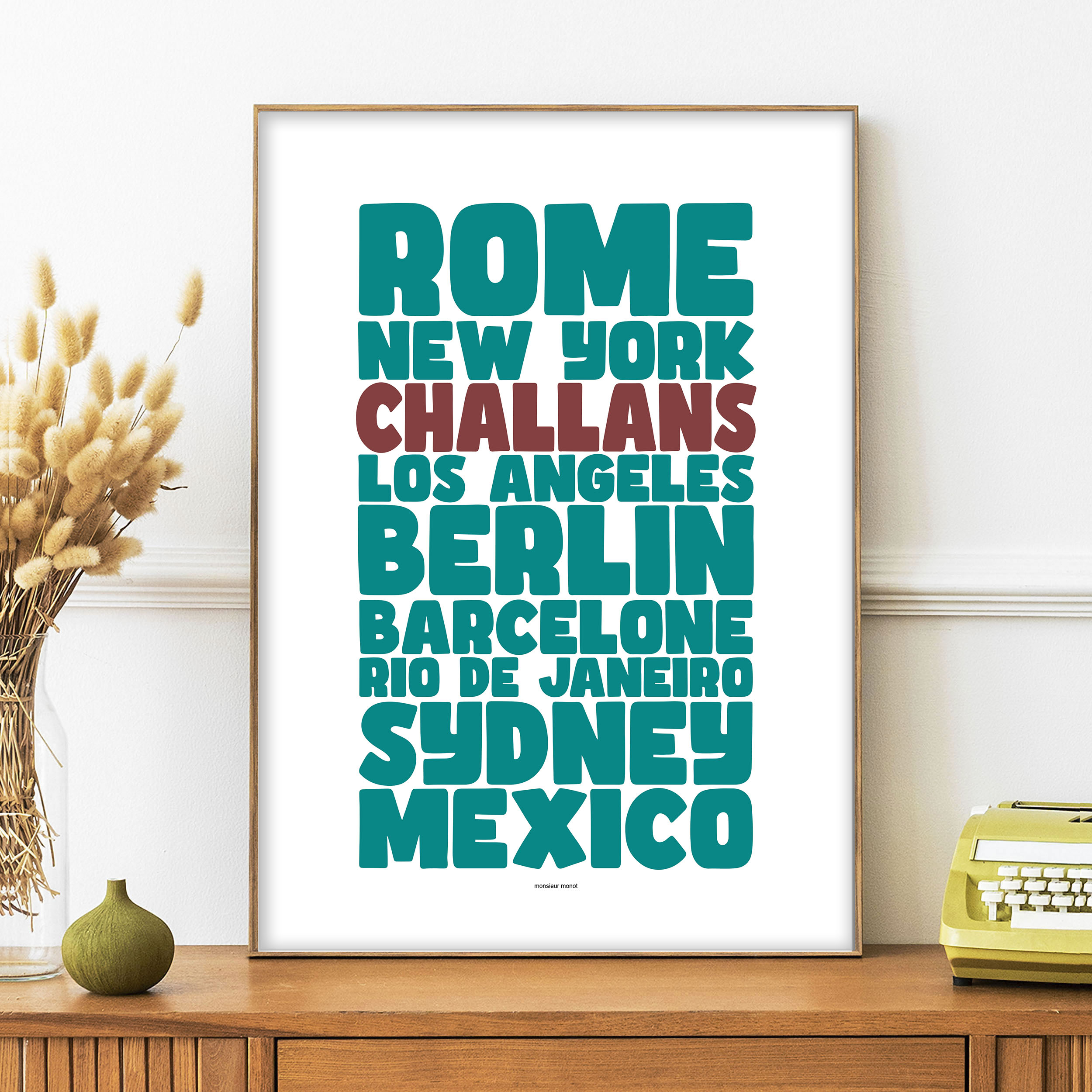 affiche Challans les villes celebres