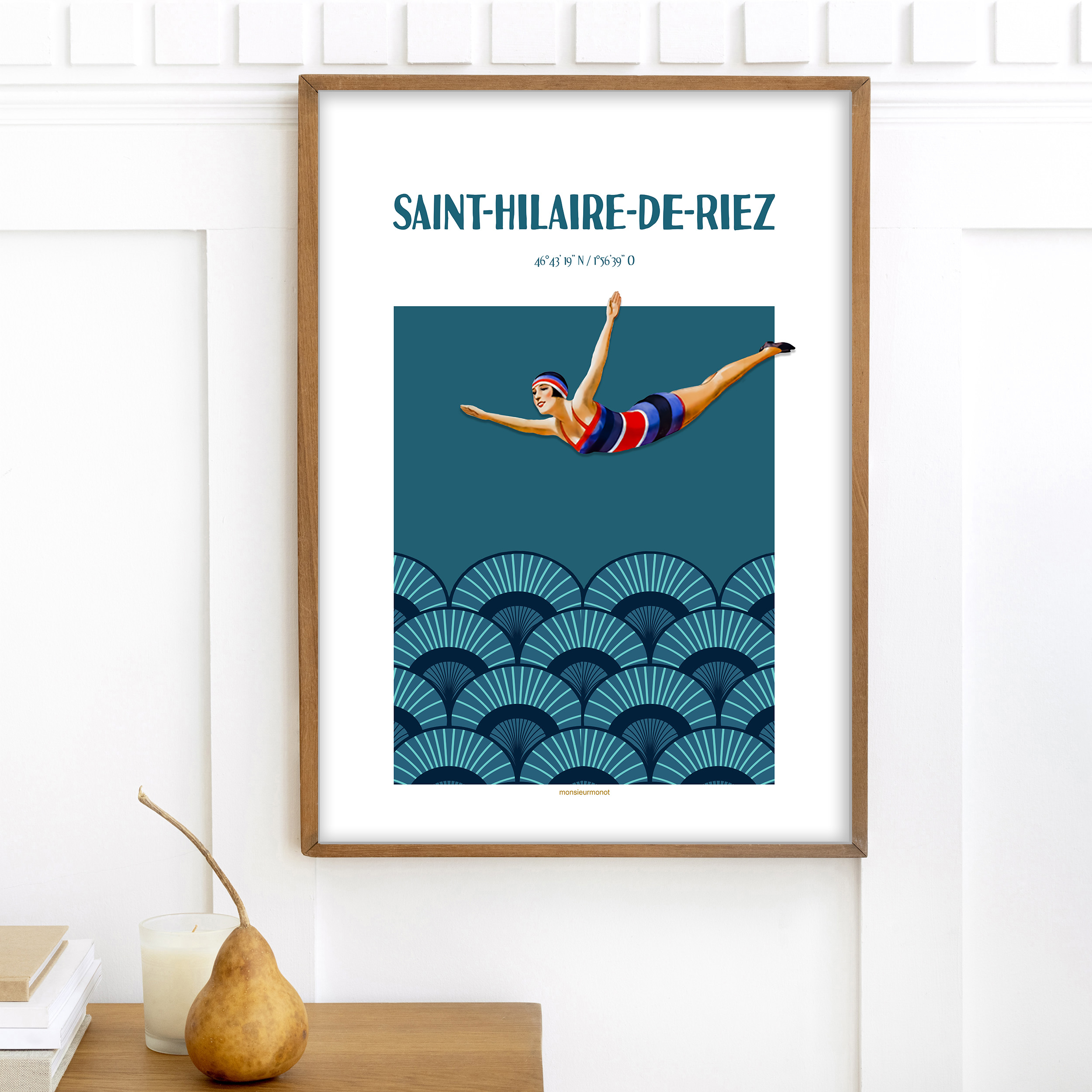 affiche Saint Hilaire de Riez la plongeuse
