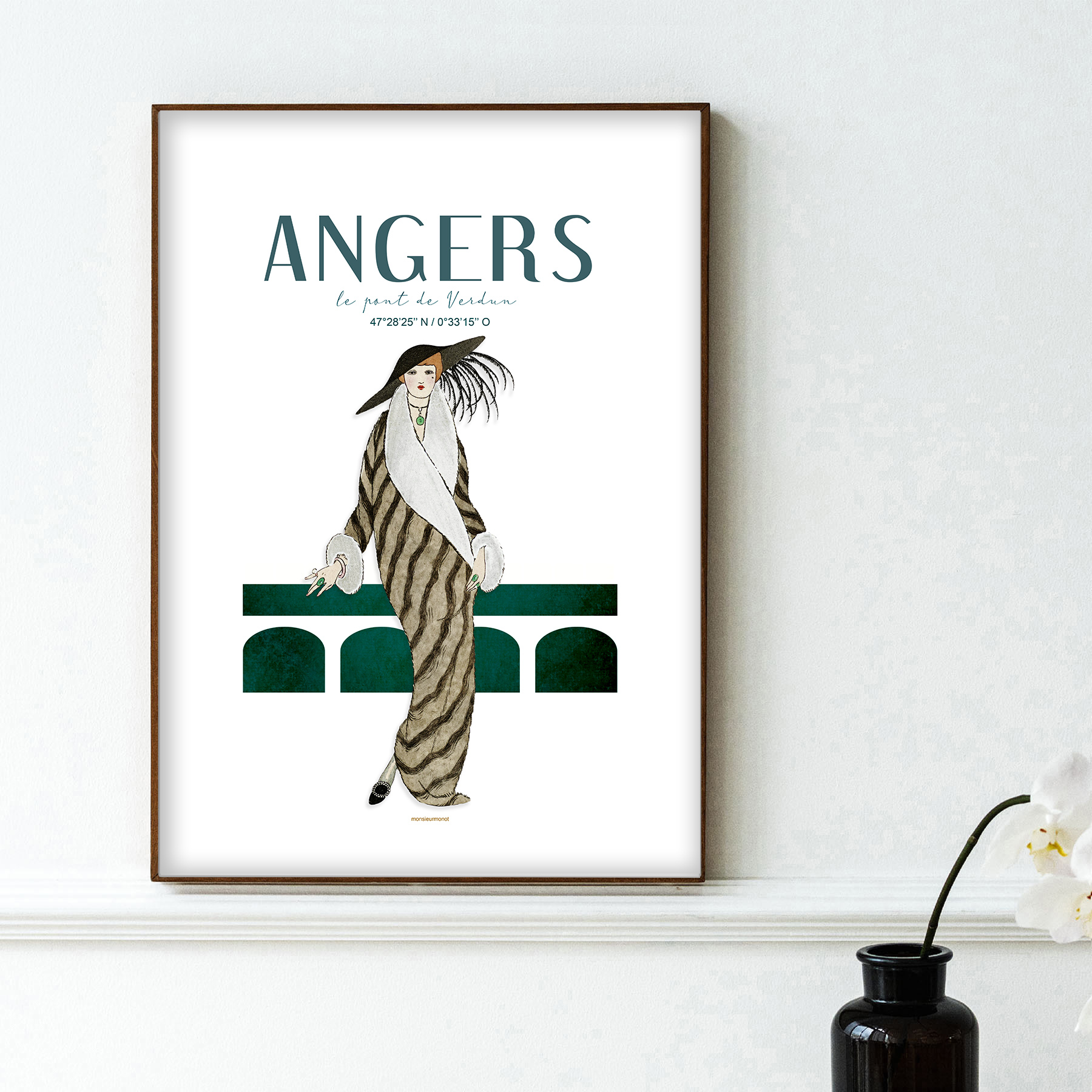 affiche Angers Le Pont de Verdun