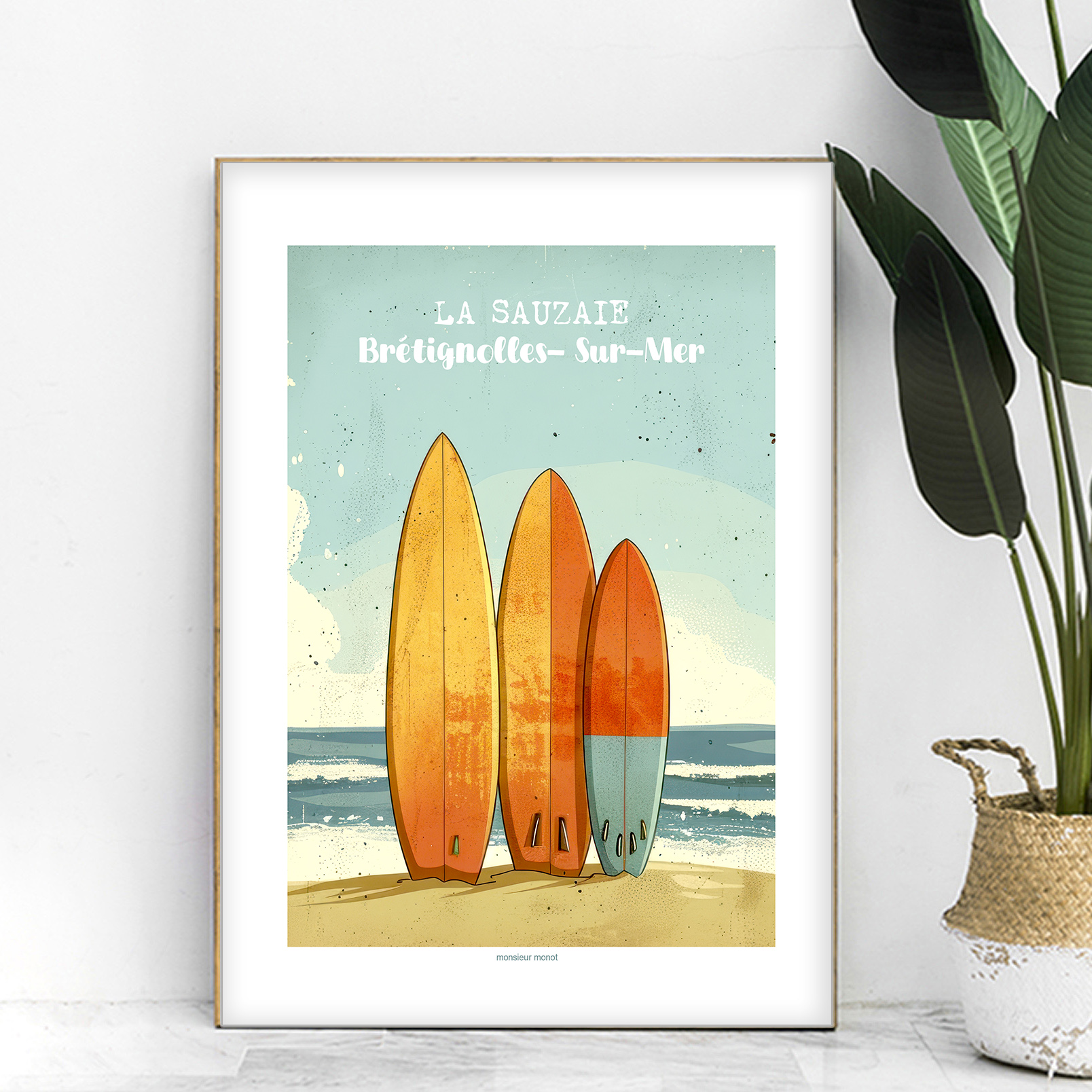 affiche Brétignolles sur mer la sauzaie surf
