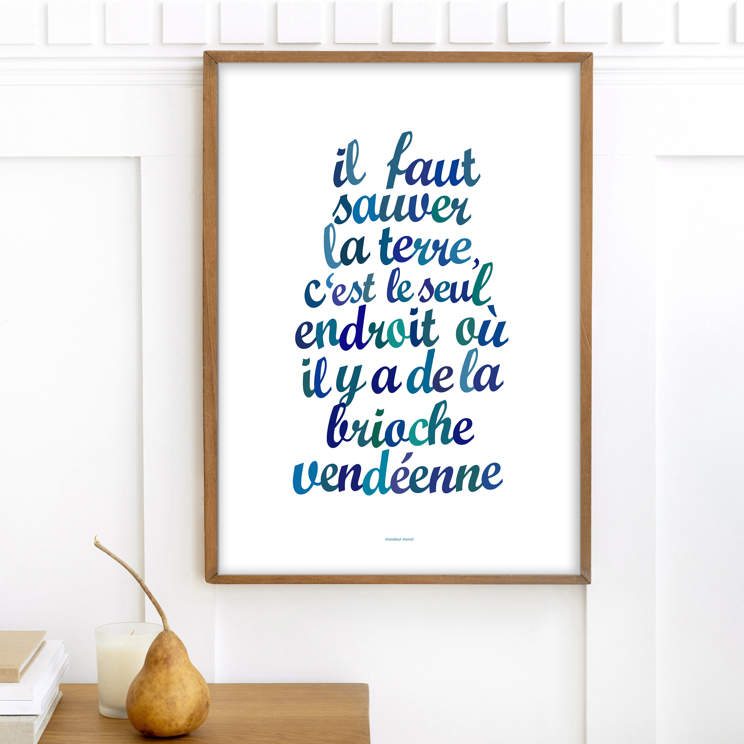 affiche sauver la terre brioche vendéenne