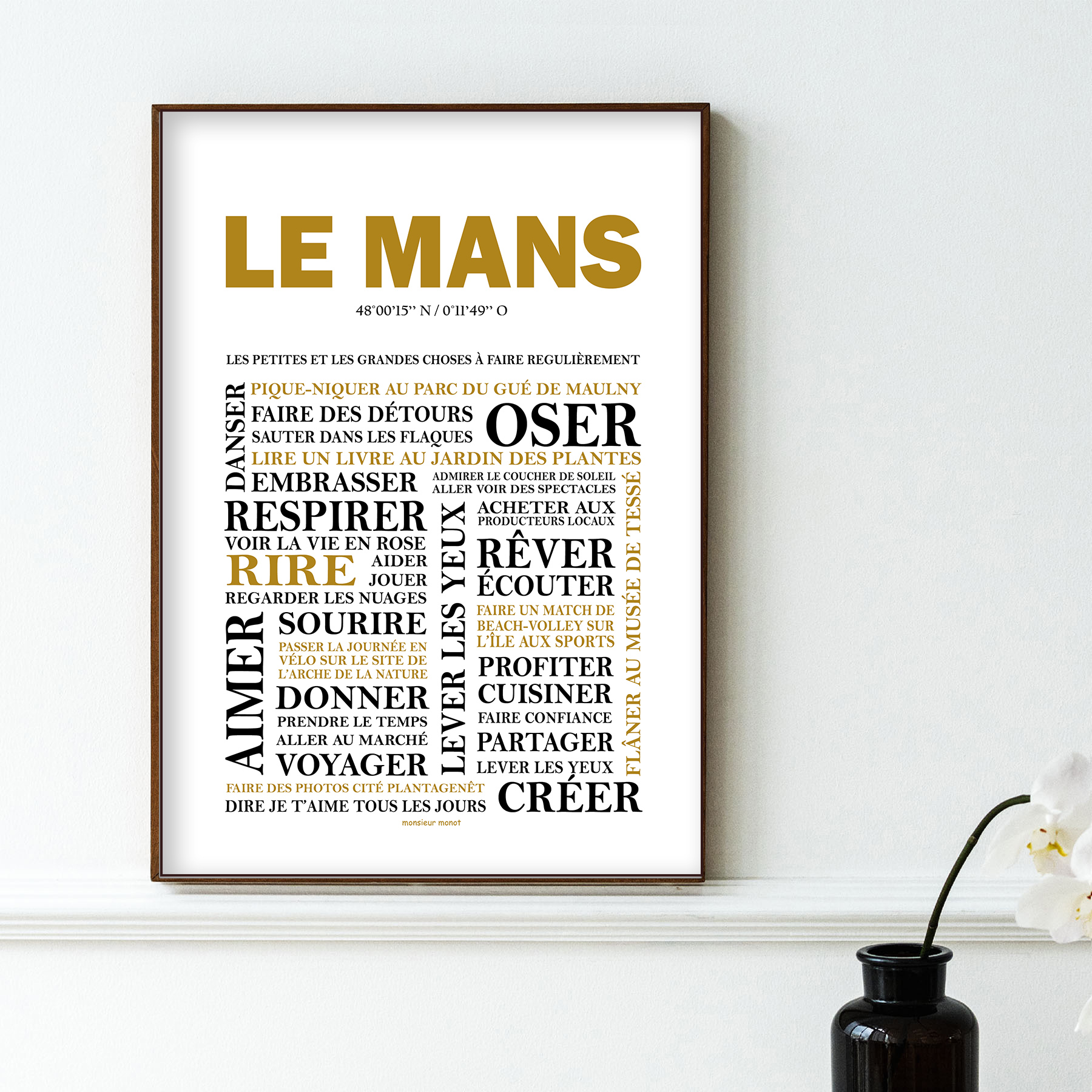 affiche Le Mans les choses à faire 2